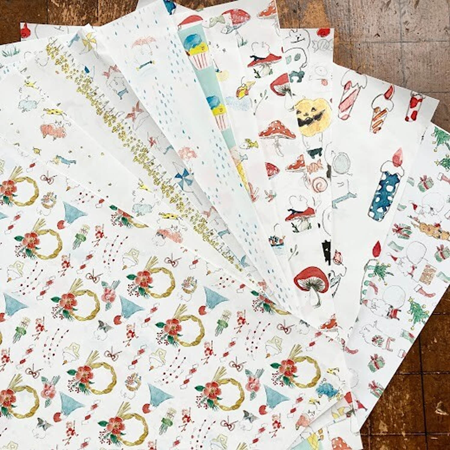 Spica Garden A4 Design Paper Set – 12 Months
