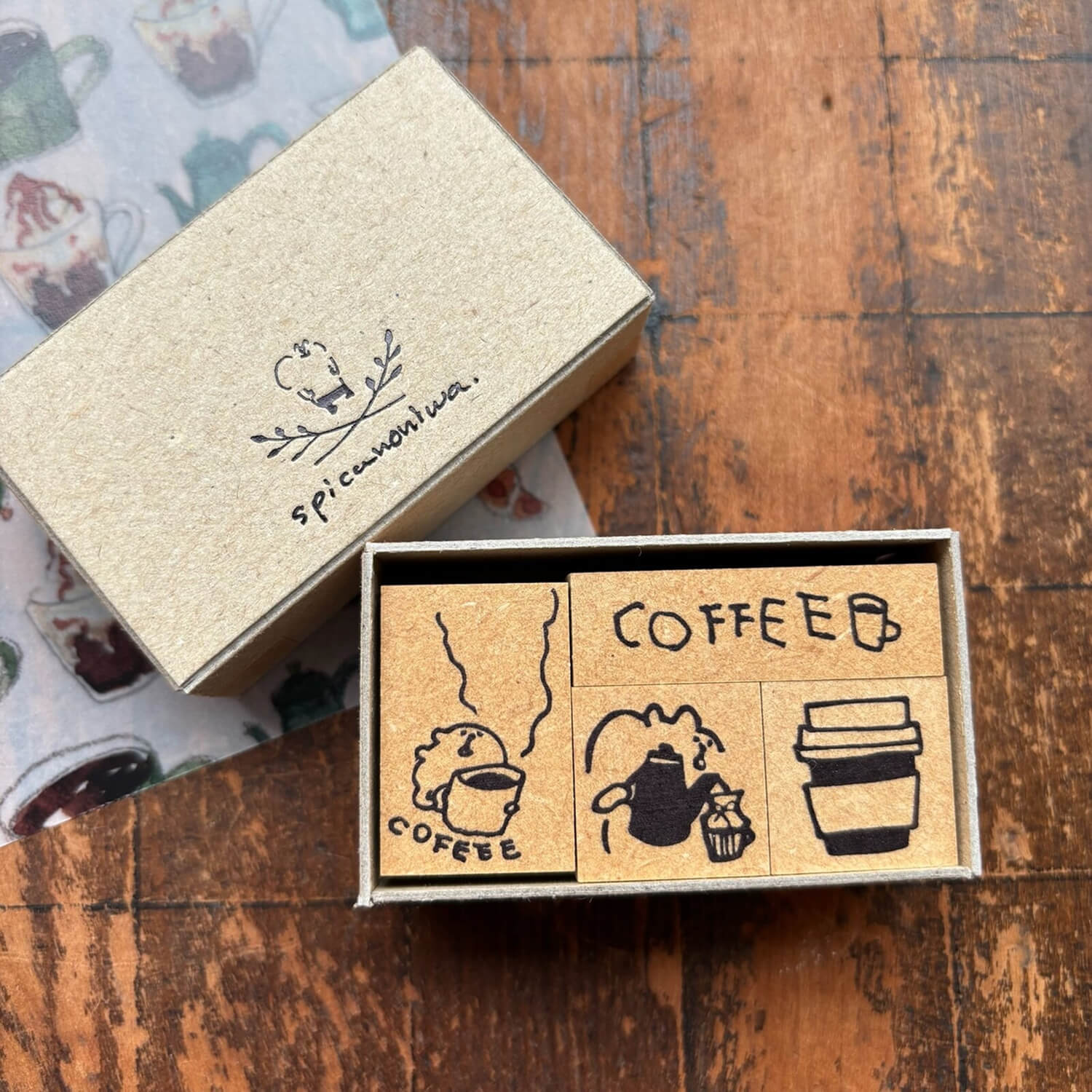 Spica Garden Original Character Coffee Stamp Set