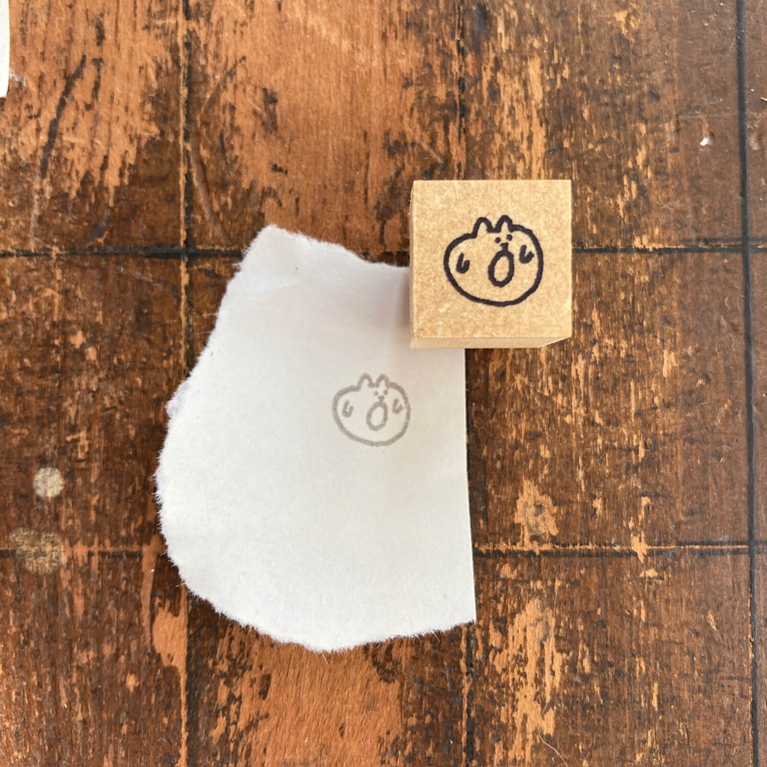 Spica Garden Original Character Mini Wood Mount Stamp – Shocked