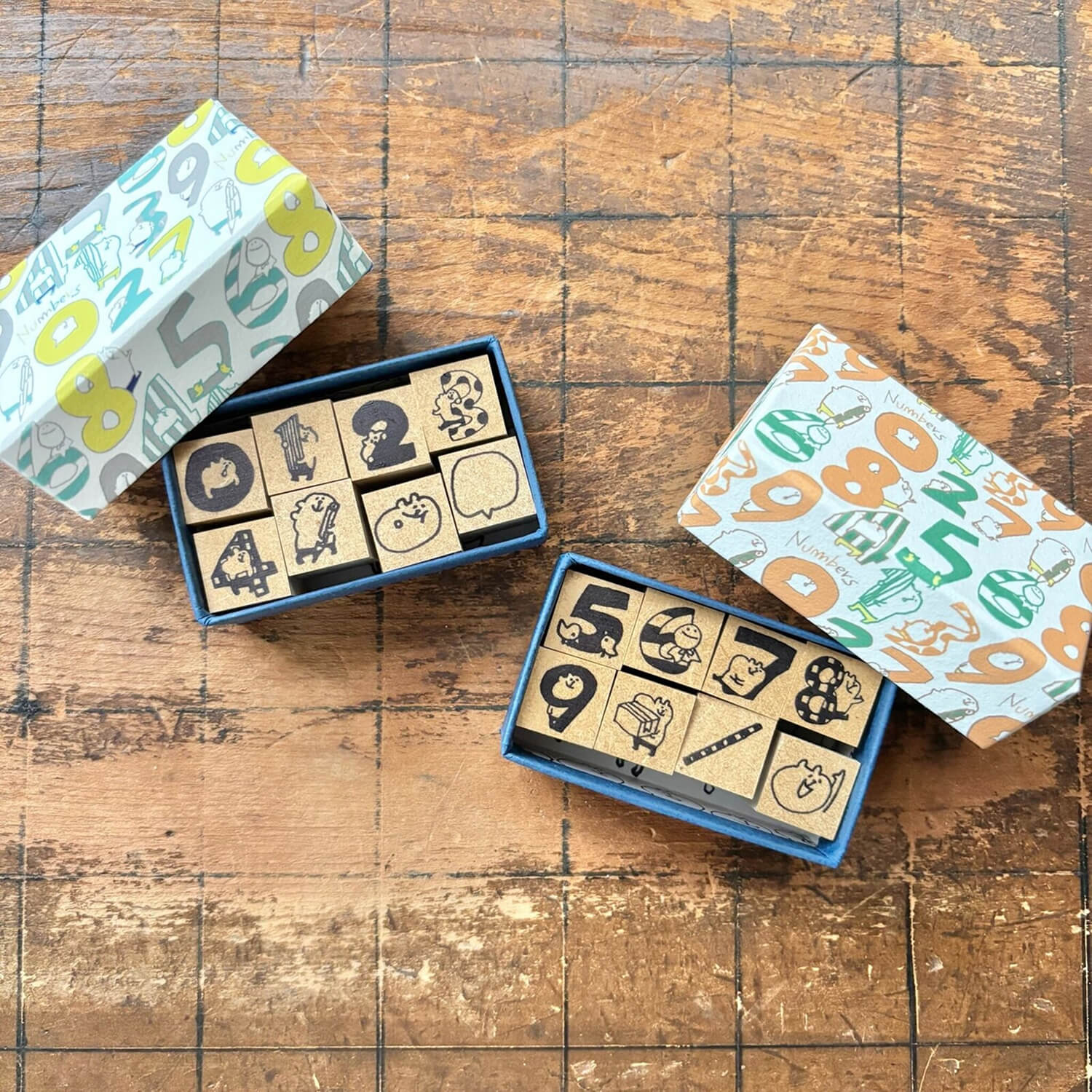 Spica Garden Original Character Number Stamp Set 5-9