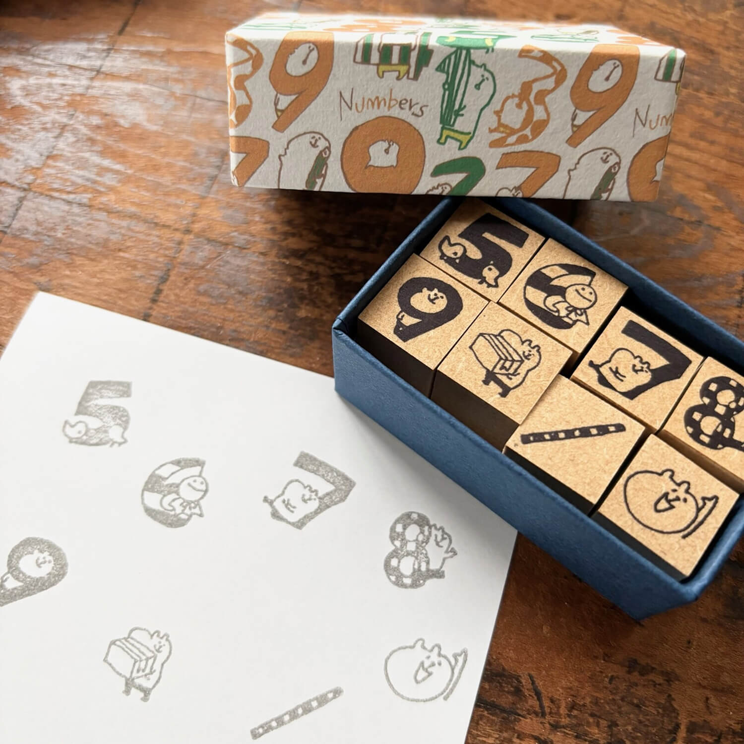 Spica Garden Original Character Number Stamp Set 5-9