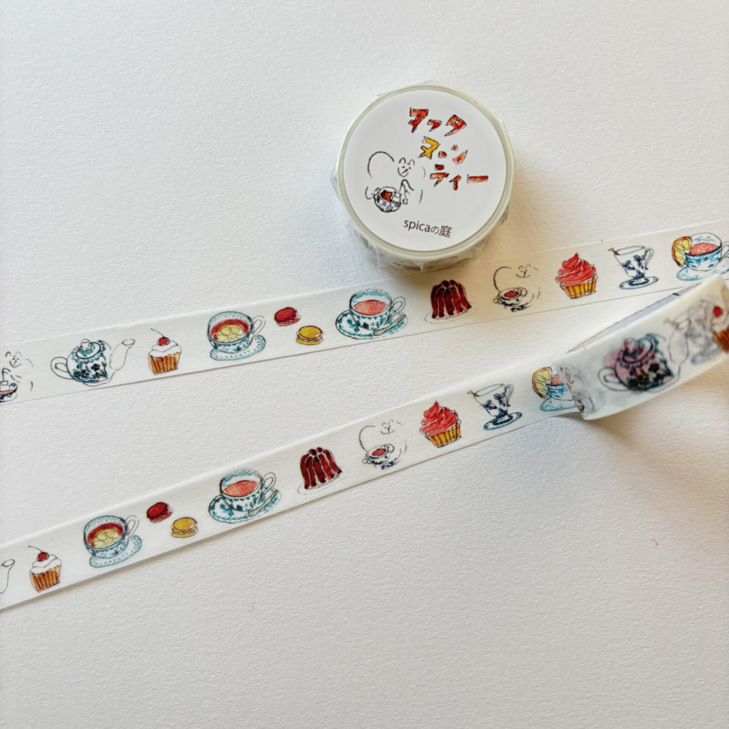 Spica Garden Original Character Washi Tape – Afternoon Tea