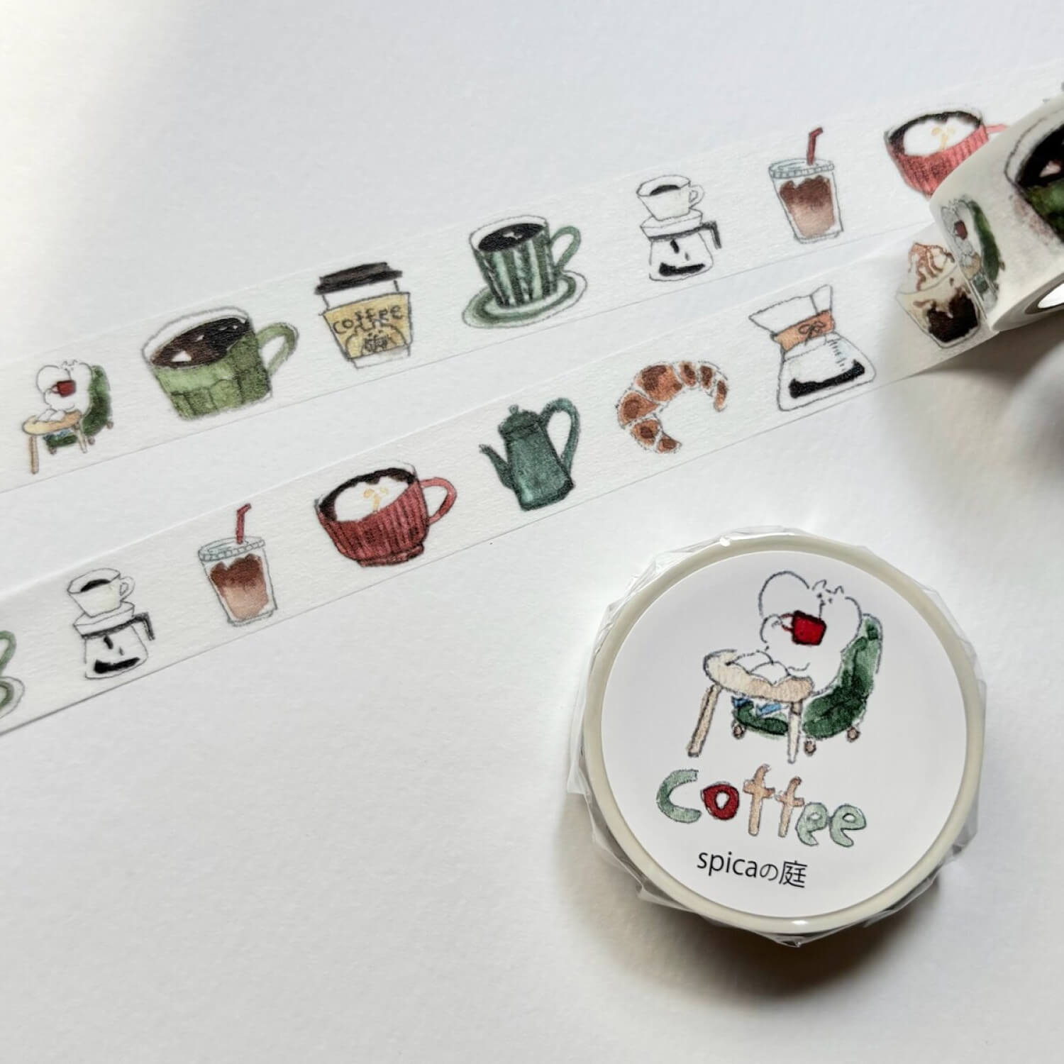Spica Garden Original Character Washi Tape – Coffee