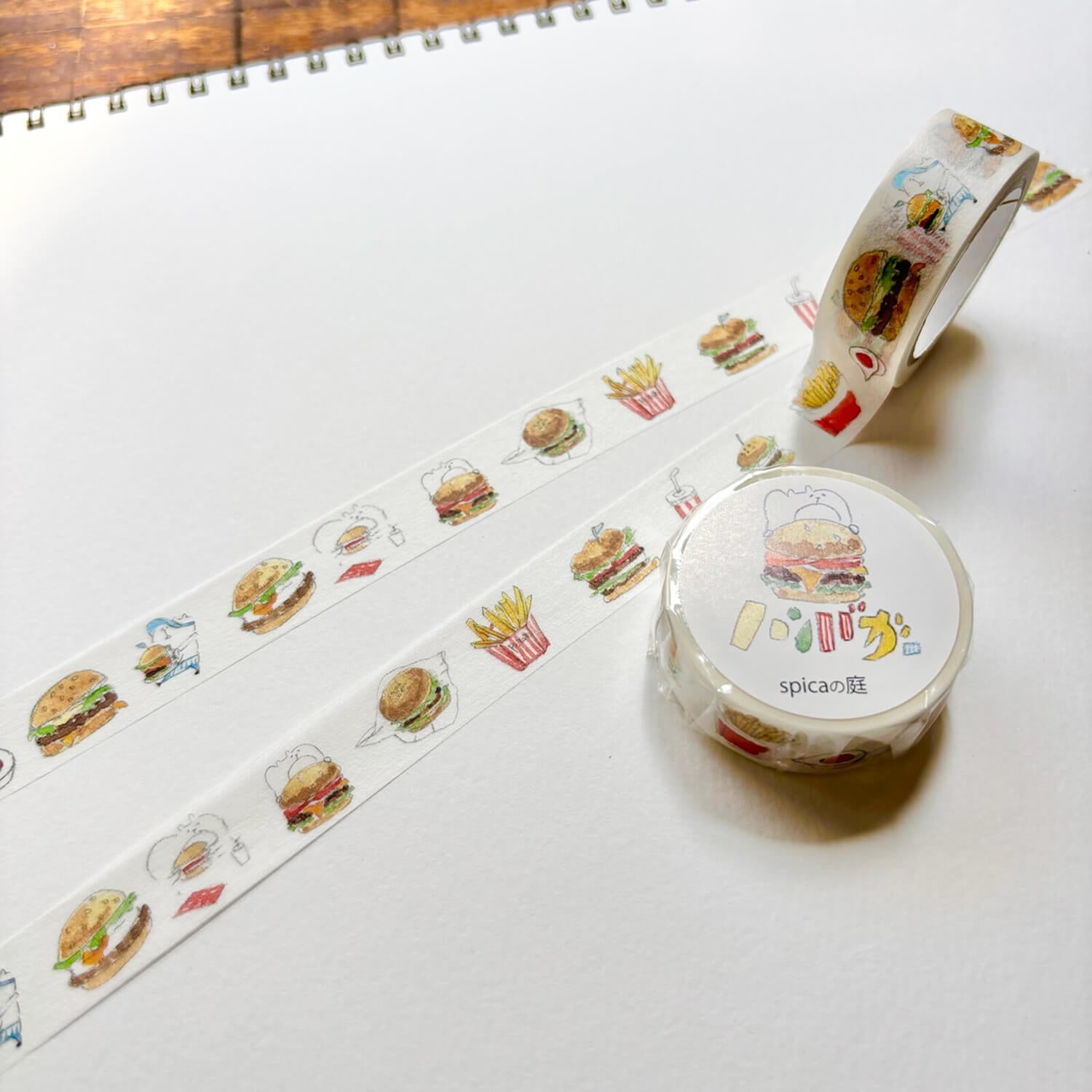 Spica Garden Original Character Washi Tape – Hamburger