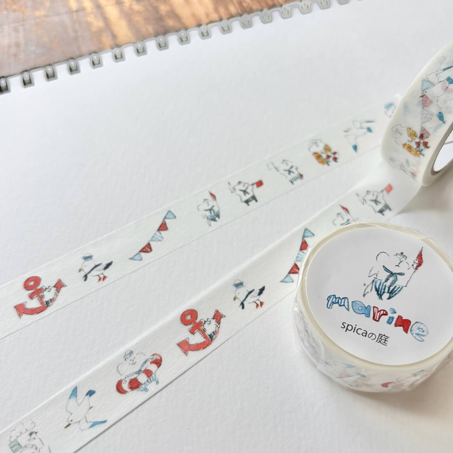 Spica Garden Original Character Washi Tape – Marine