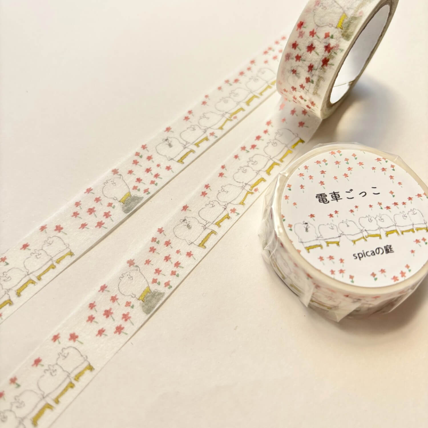 Spica Garden Original Character Washi Tape – Playing Train