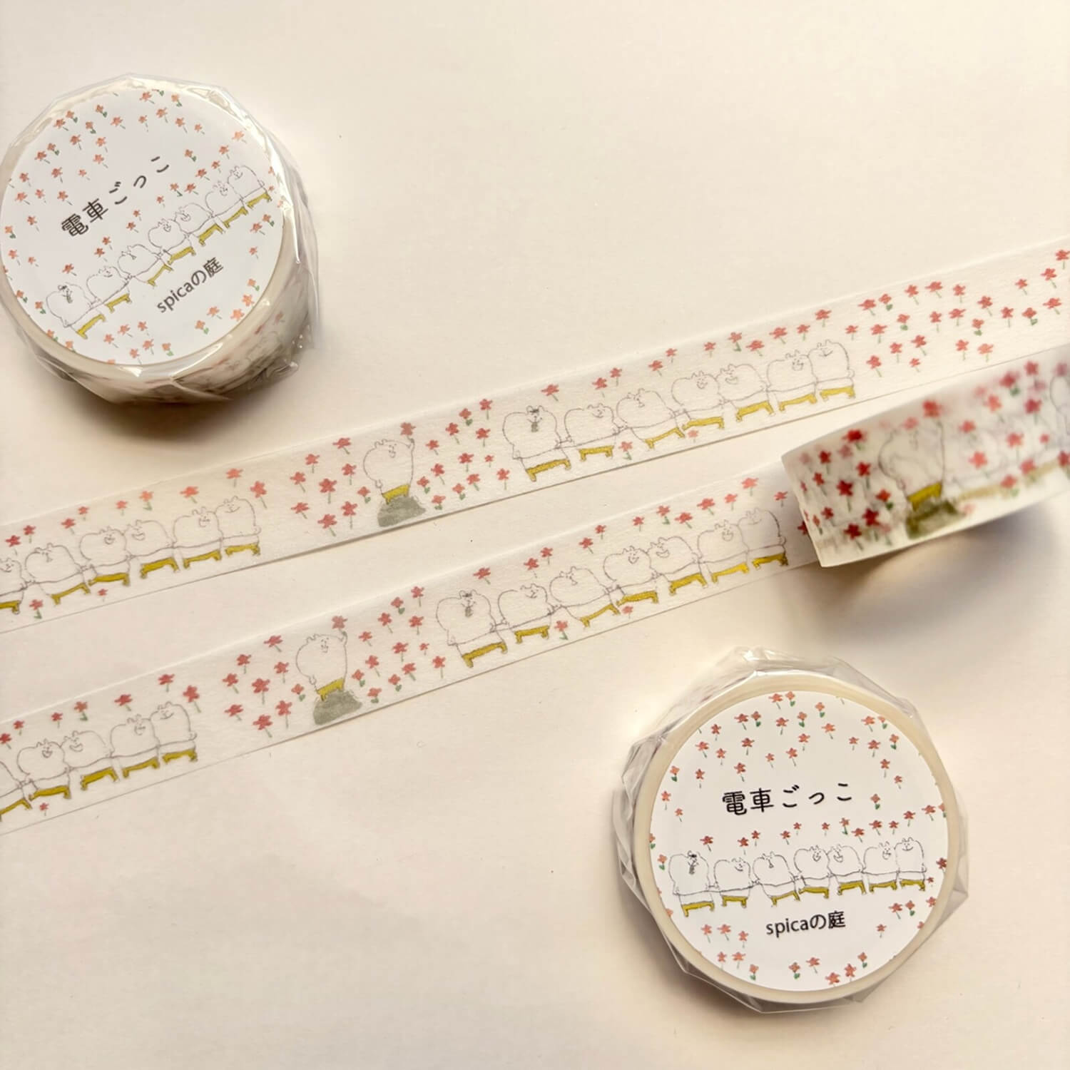 Spica Garden Original Character Washi Tape – Playing Train