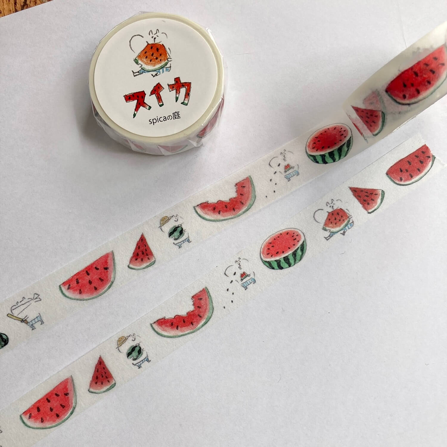 Spica Garden Original Character Washi Tape – Watermelon