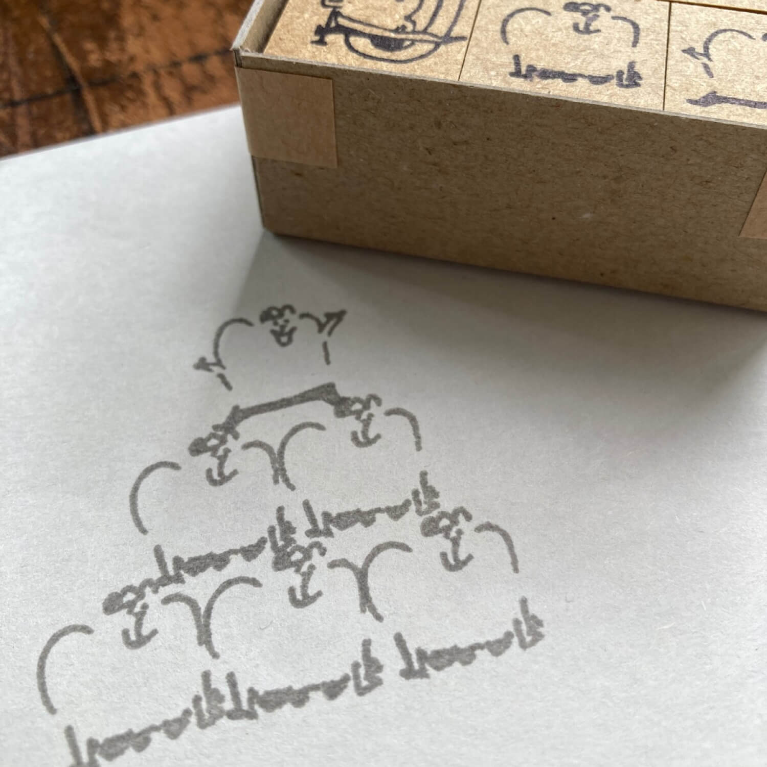 Spica Garden Original Character Wood Mount Stamp Set – October Sports Festival