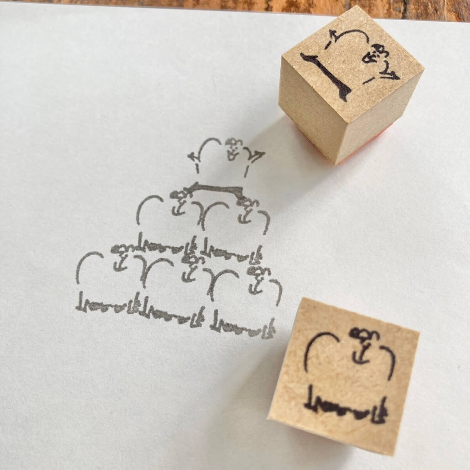 Spica Garden Original Character Wood Mount Stamp Set – October Sports Festival