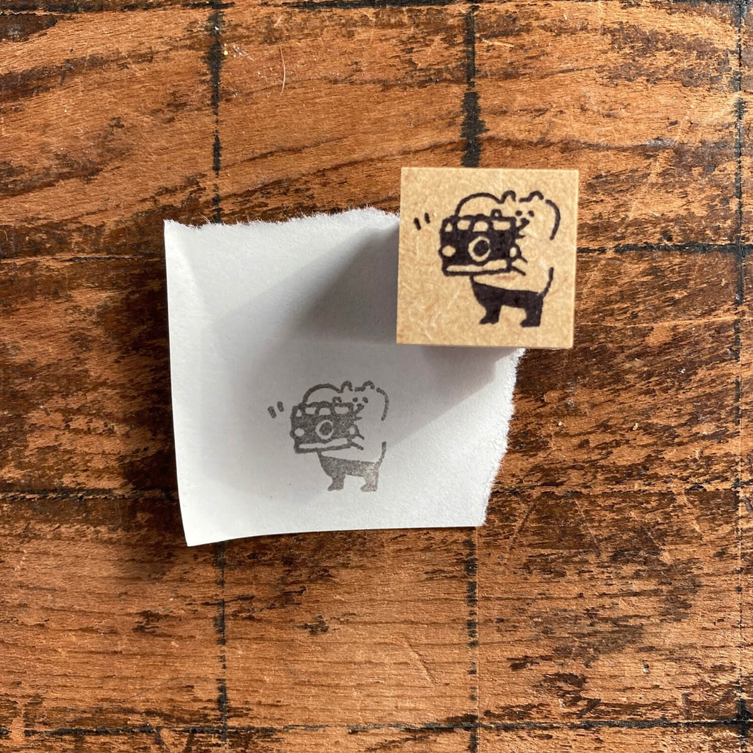 Spica Garden Original Character Wood Mount Stamp – Camera