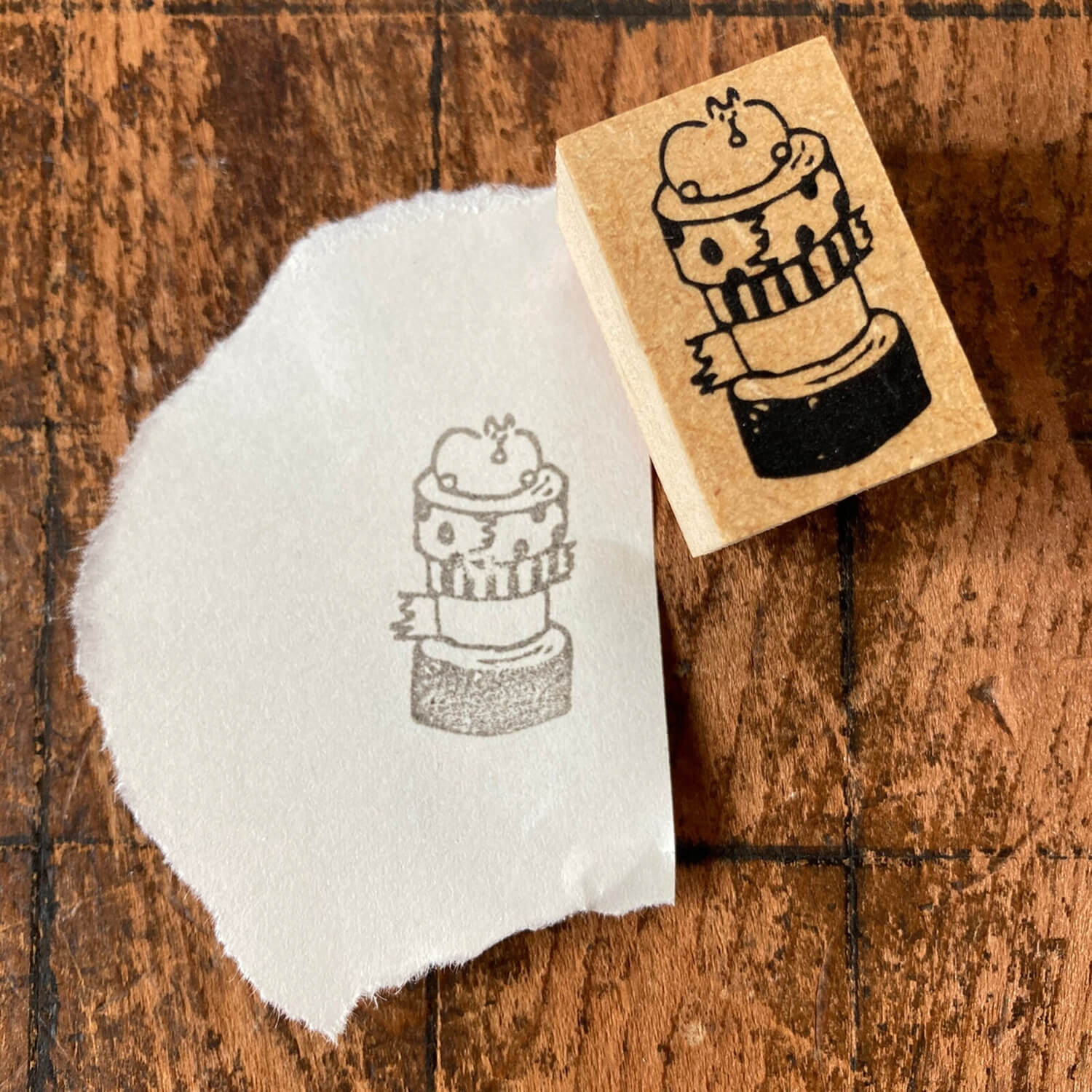 Spica Garden Original Character Wood Mount Stamp – Masking Tape and muu-chan