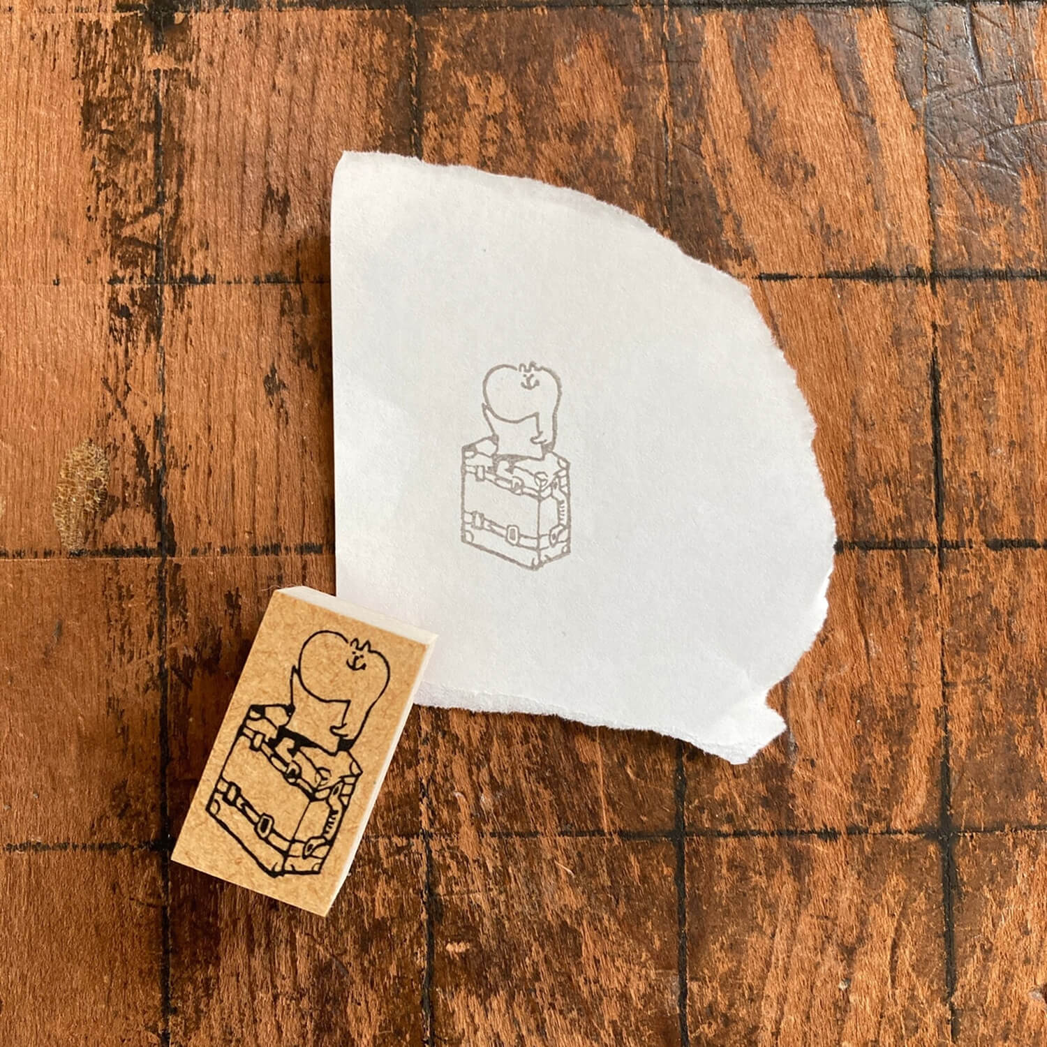 Spica Garden Original Character Wood Mount Stamp – Travel
