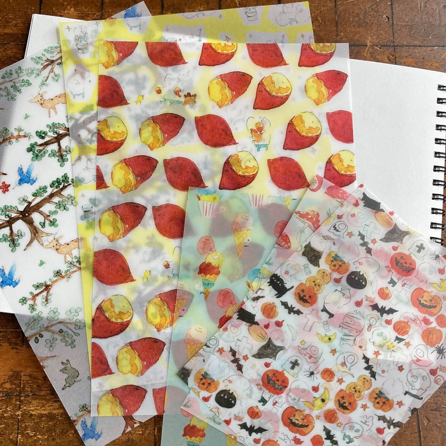 Spica Garden Tracing Paper Set – Autumn Designs