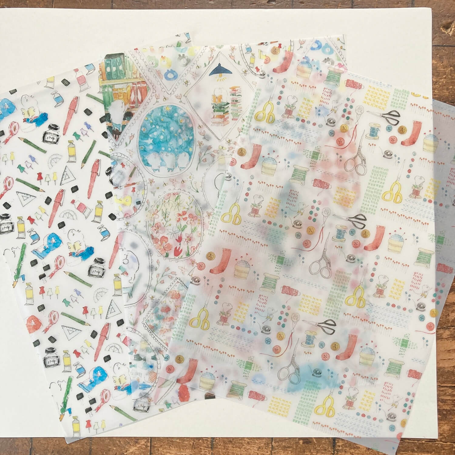 Spica Garden Tracing Paper Set – Translucent Designs