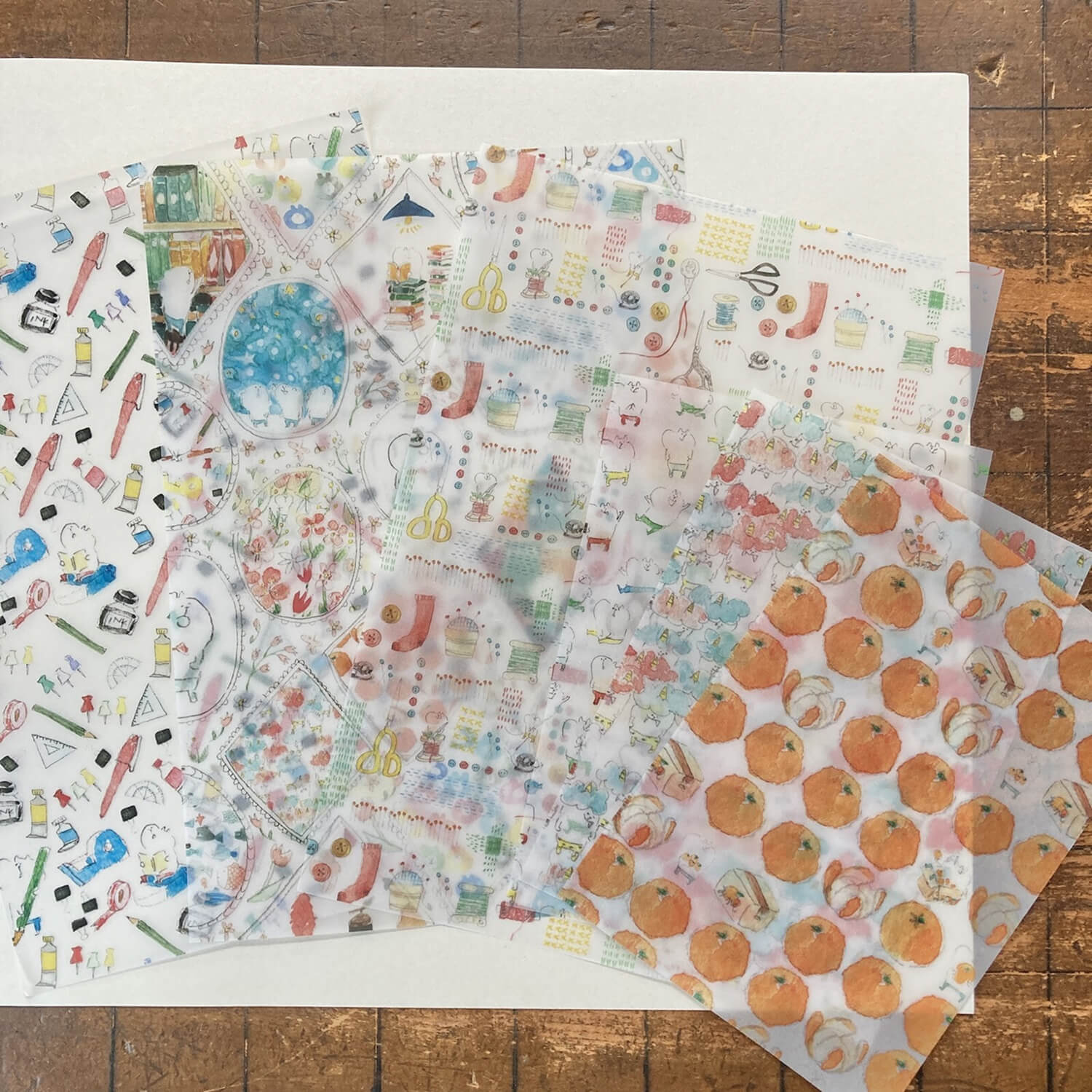 Spica Garden Tracing Paper Set – Translucent Designs