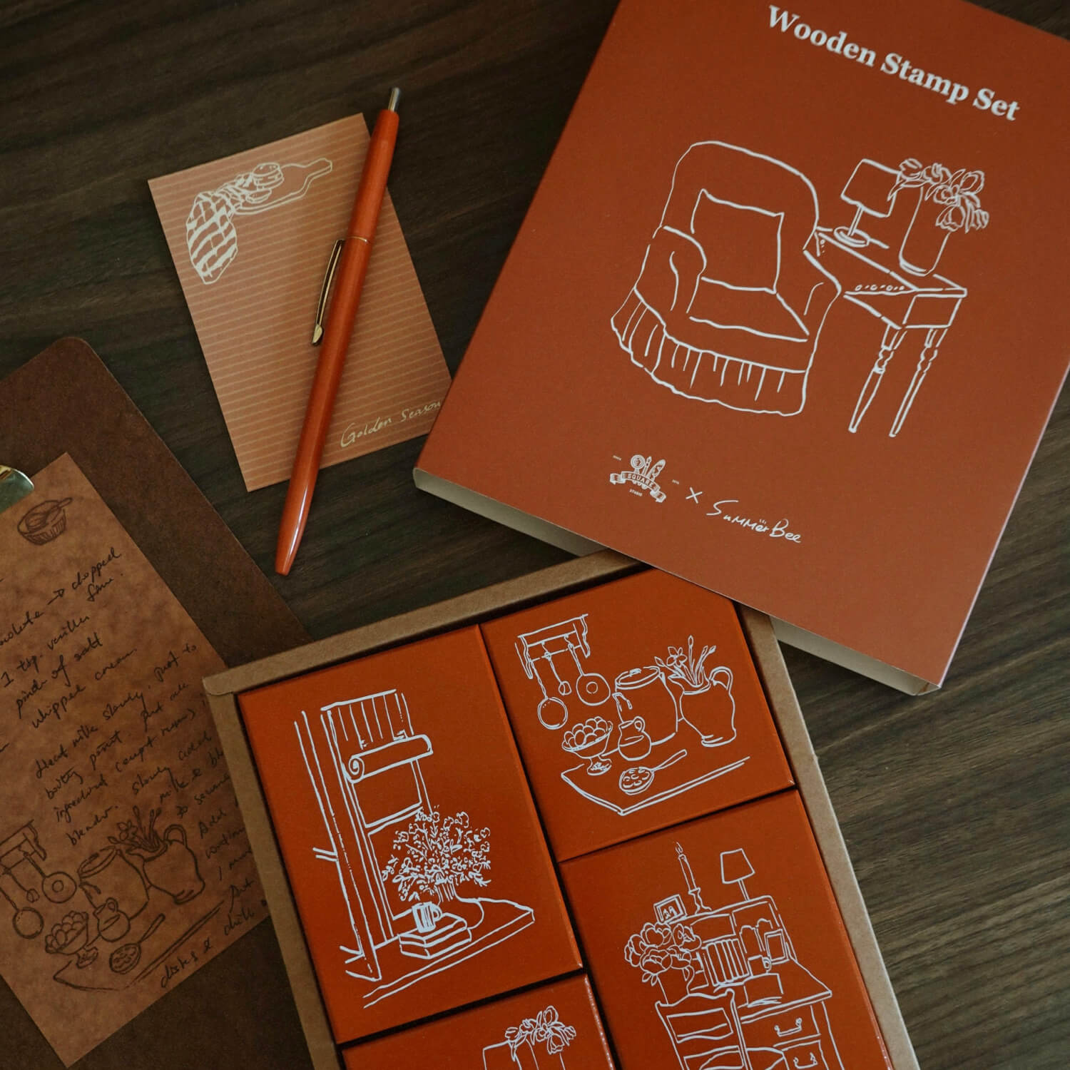Square Studio Quartet Stamp Set
