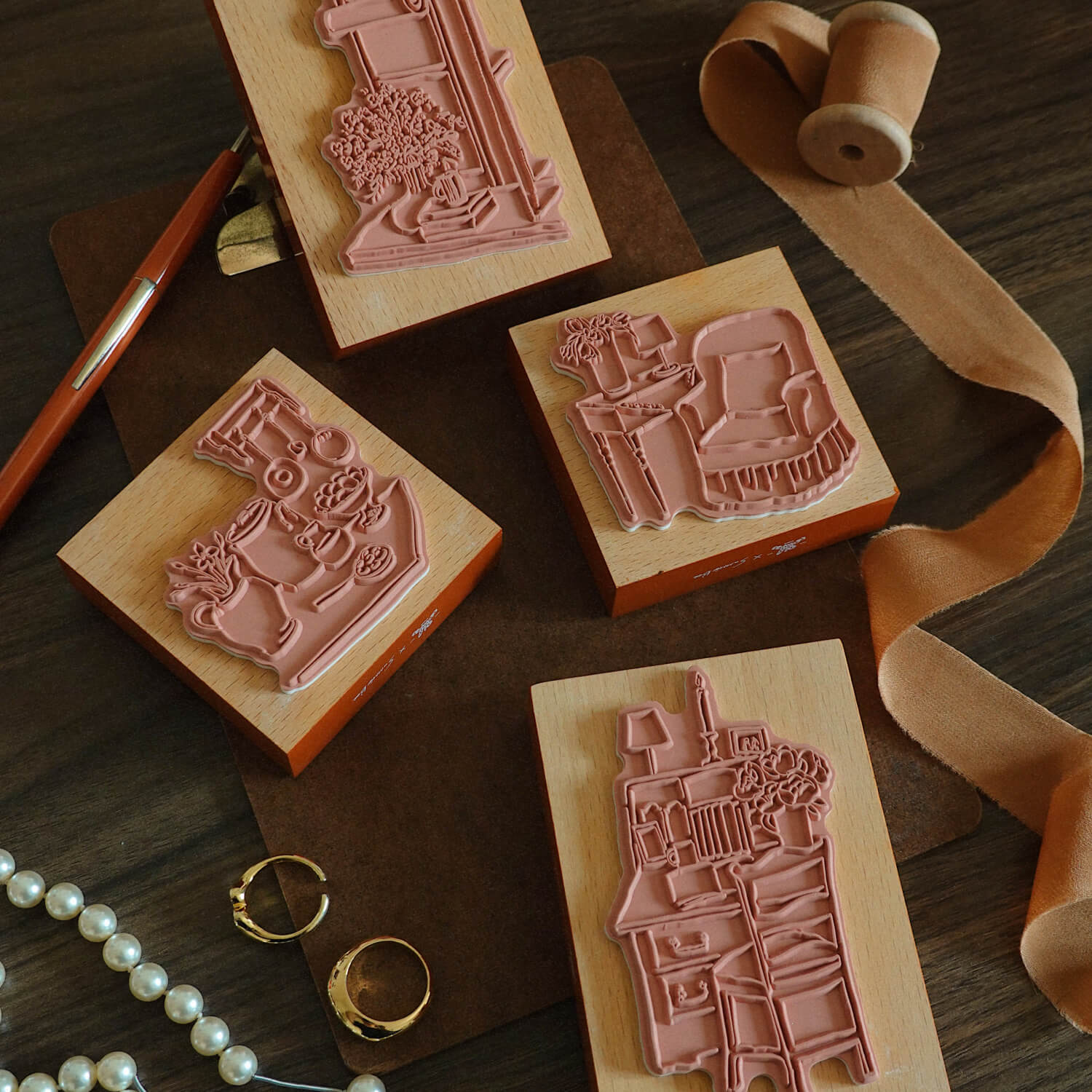 Square Studio Quartet Stamp Set