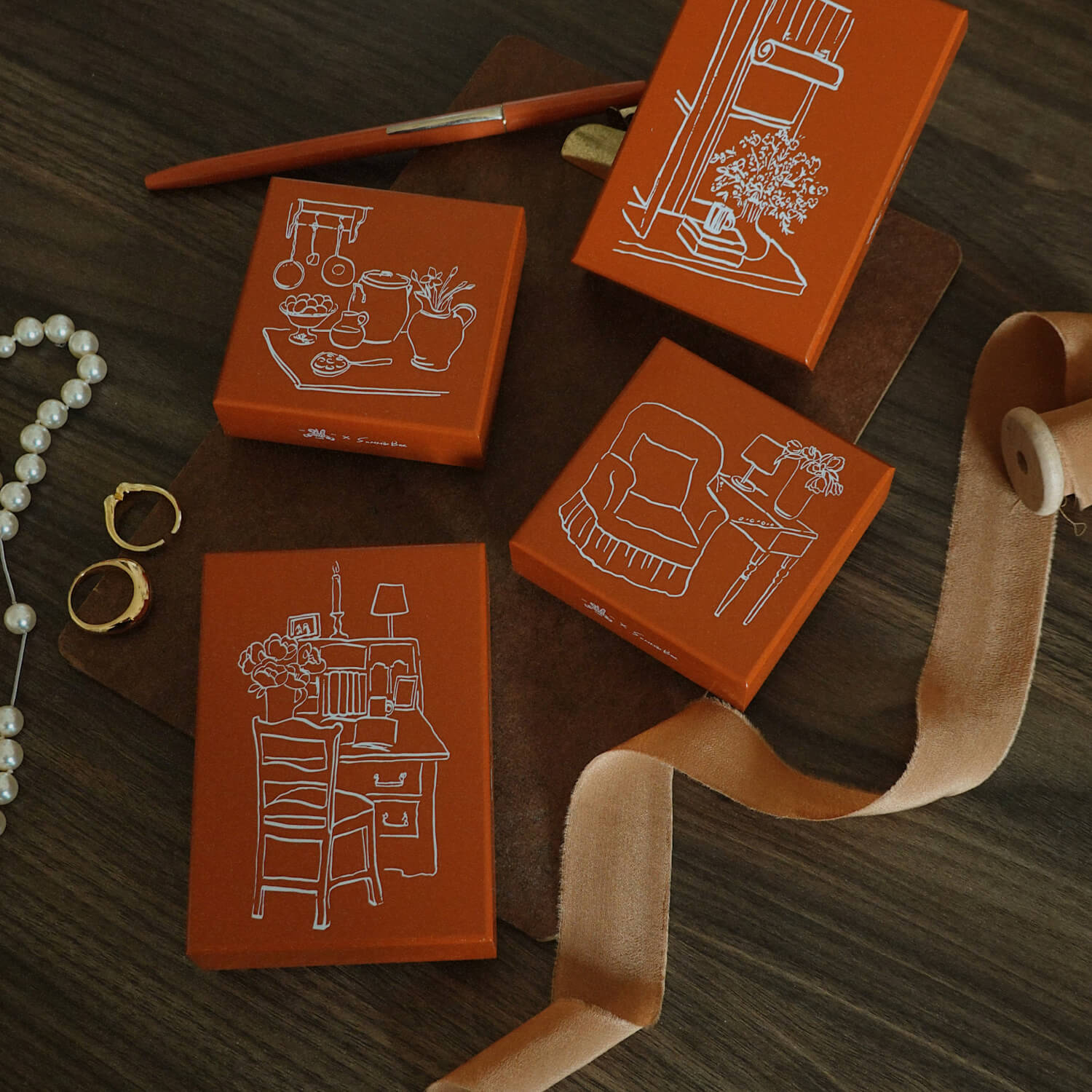 Square Studio Quartet Stamp Set