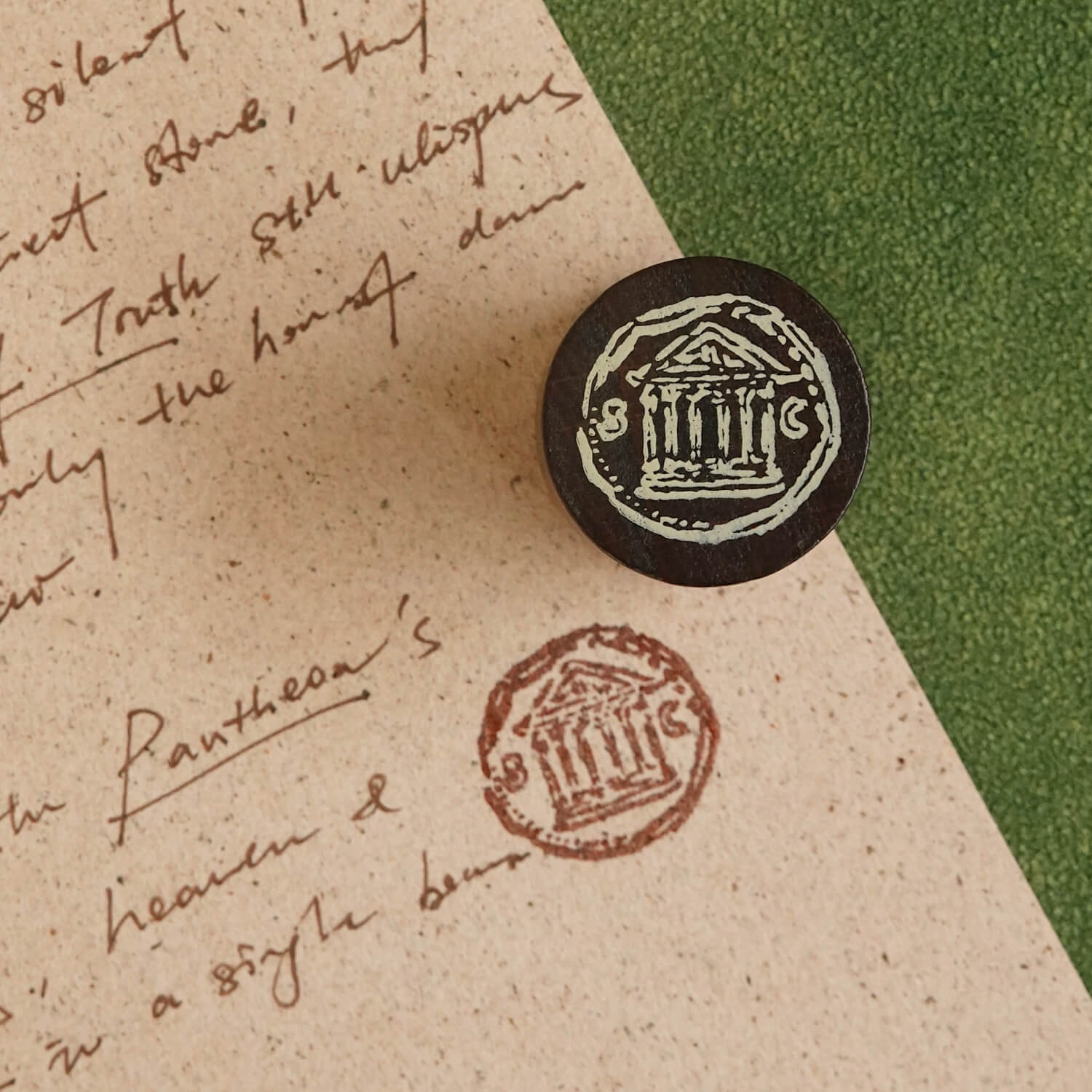 Square Studio Rome Series Wooden Stamp Set – Roman Coins