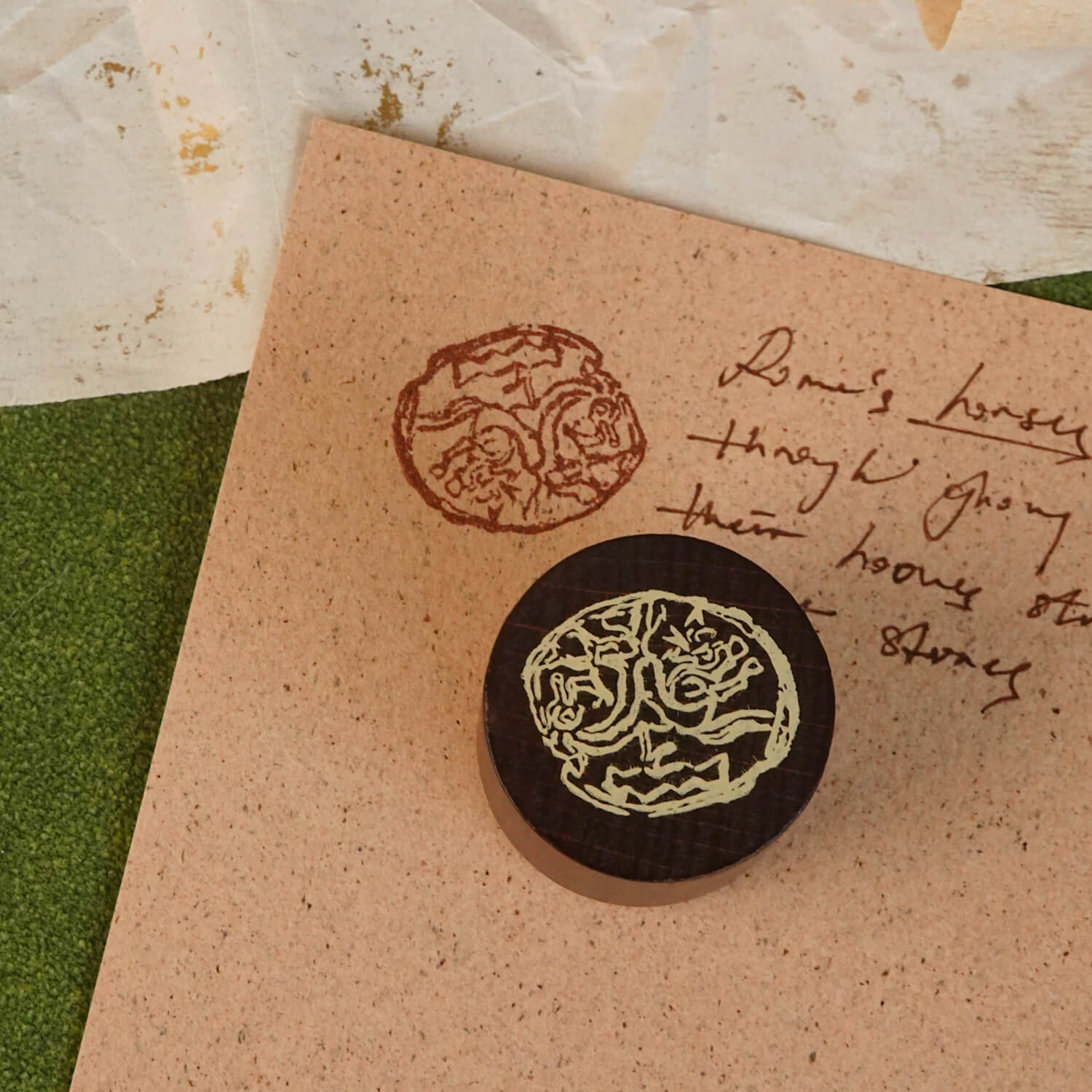 Square Studio Rome Series Wooden Stamp Set – Roman Coins