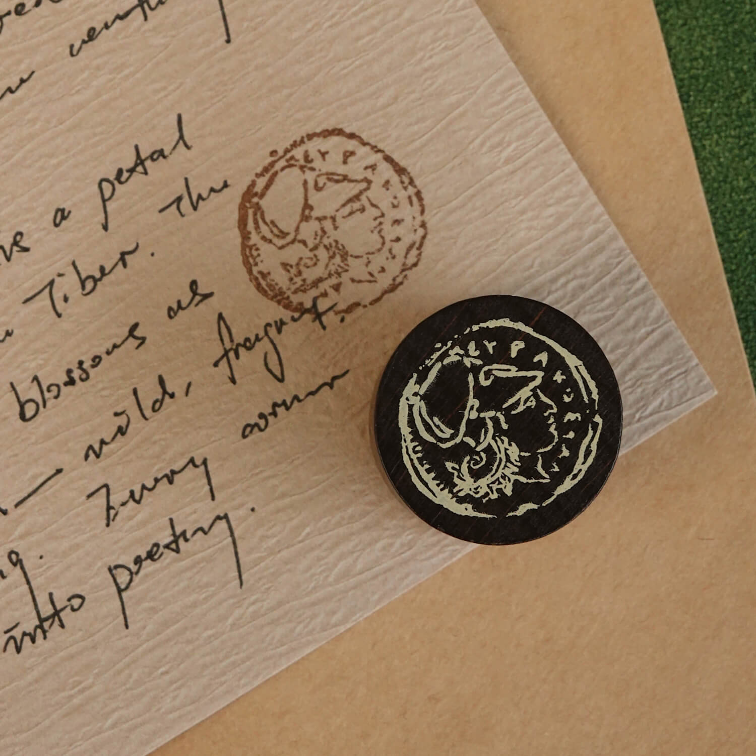 Square Studio Rome Series Wooden Stamp Set – Roman Coins