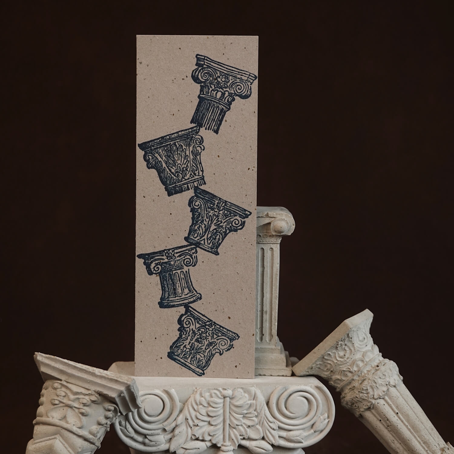 Square Studio Rome Series Wooden Stamp Set – Roman Columns