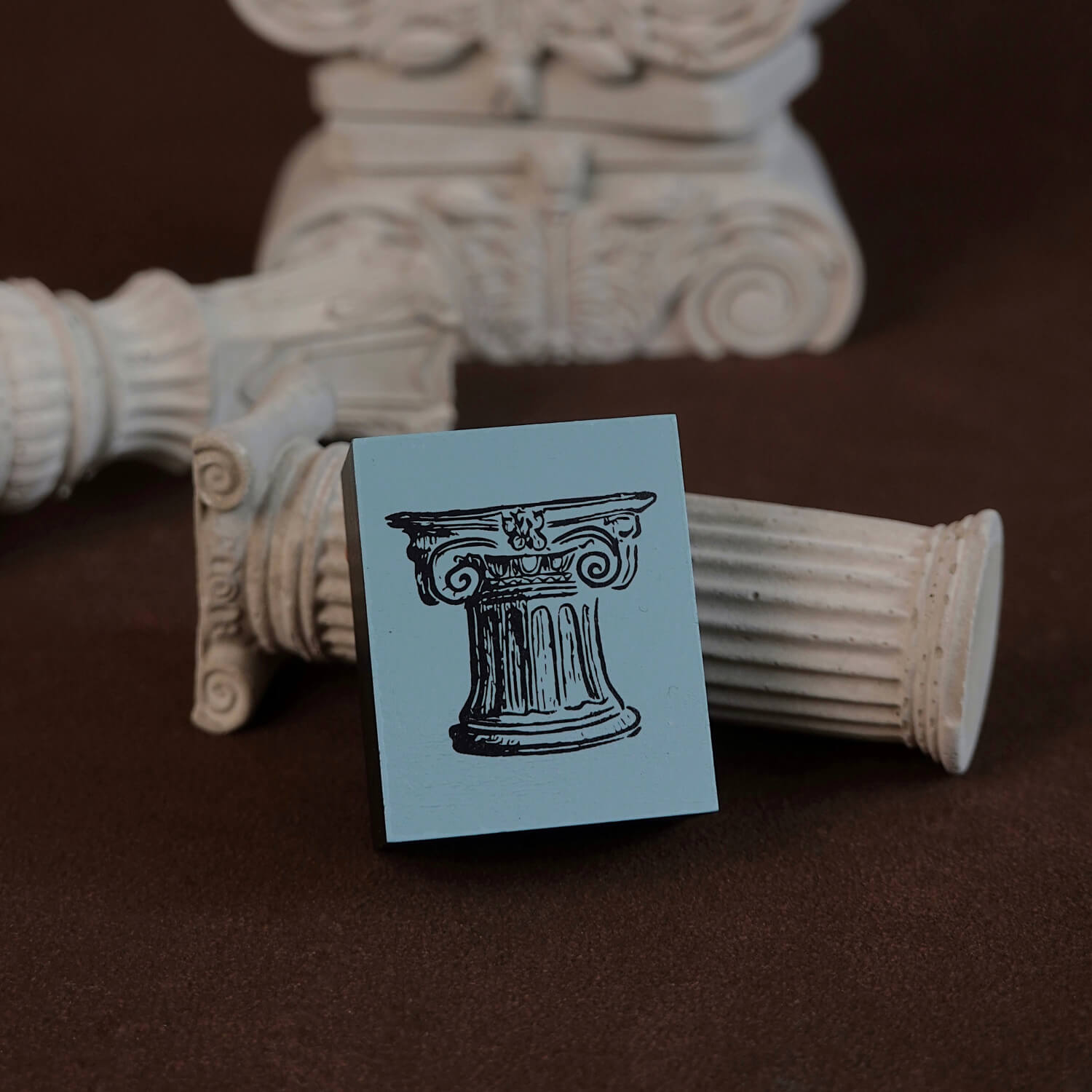 Square Studio Rome Series Wooden Stamp Set – Roman Columns