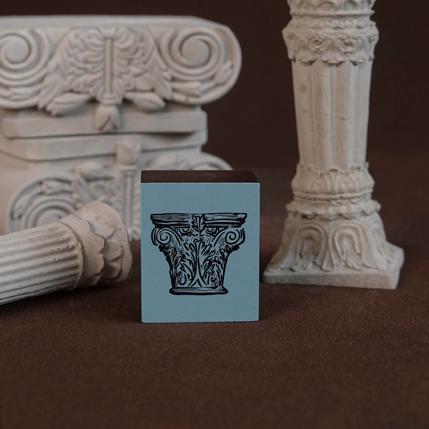 Square Studio Rome Series Wooden Stamp Set – Roman Columns