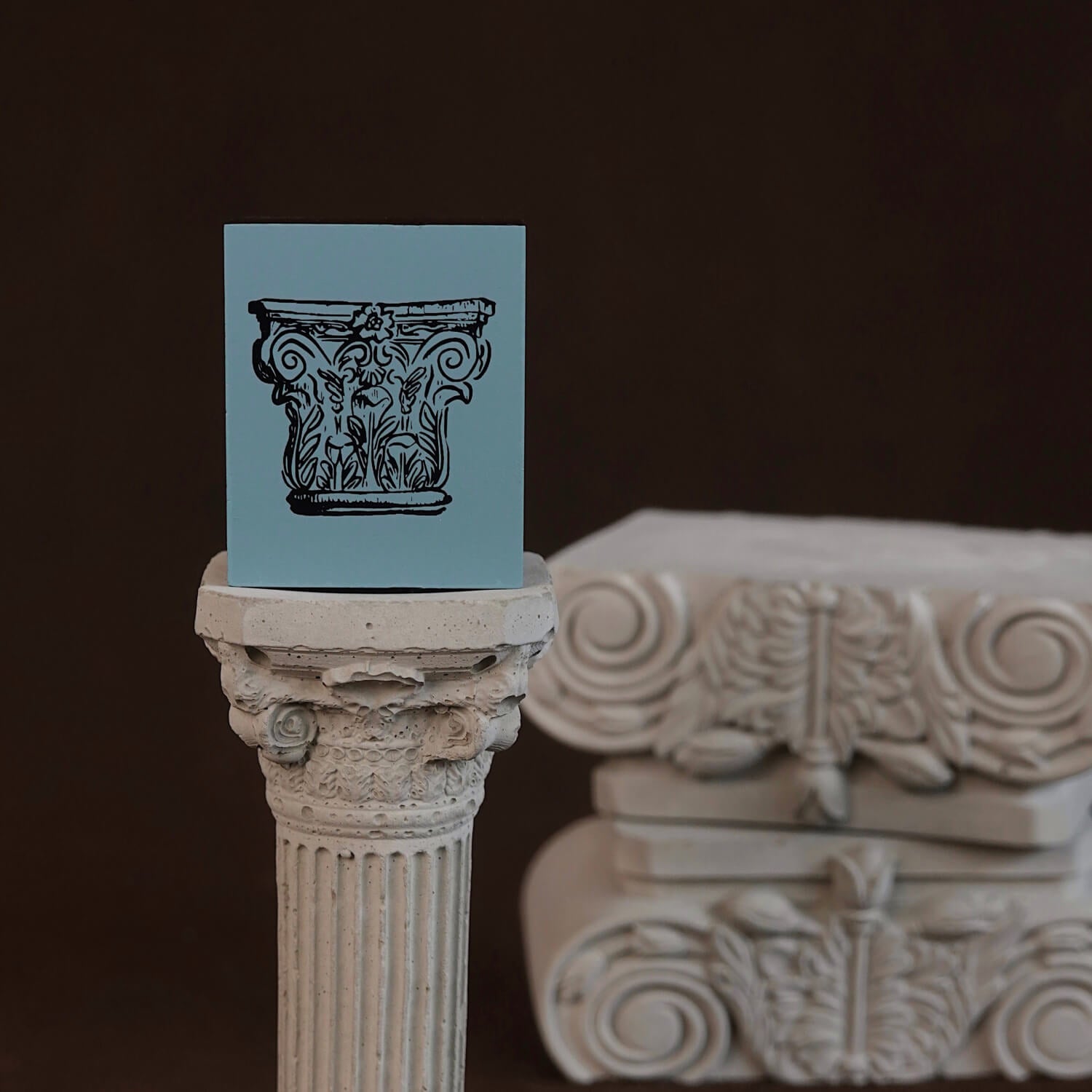Square Studio Rome Series Wooden Stamp Set – Roman Columns