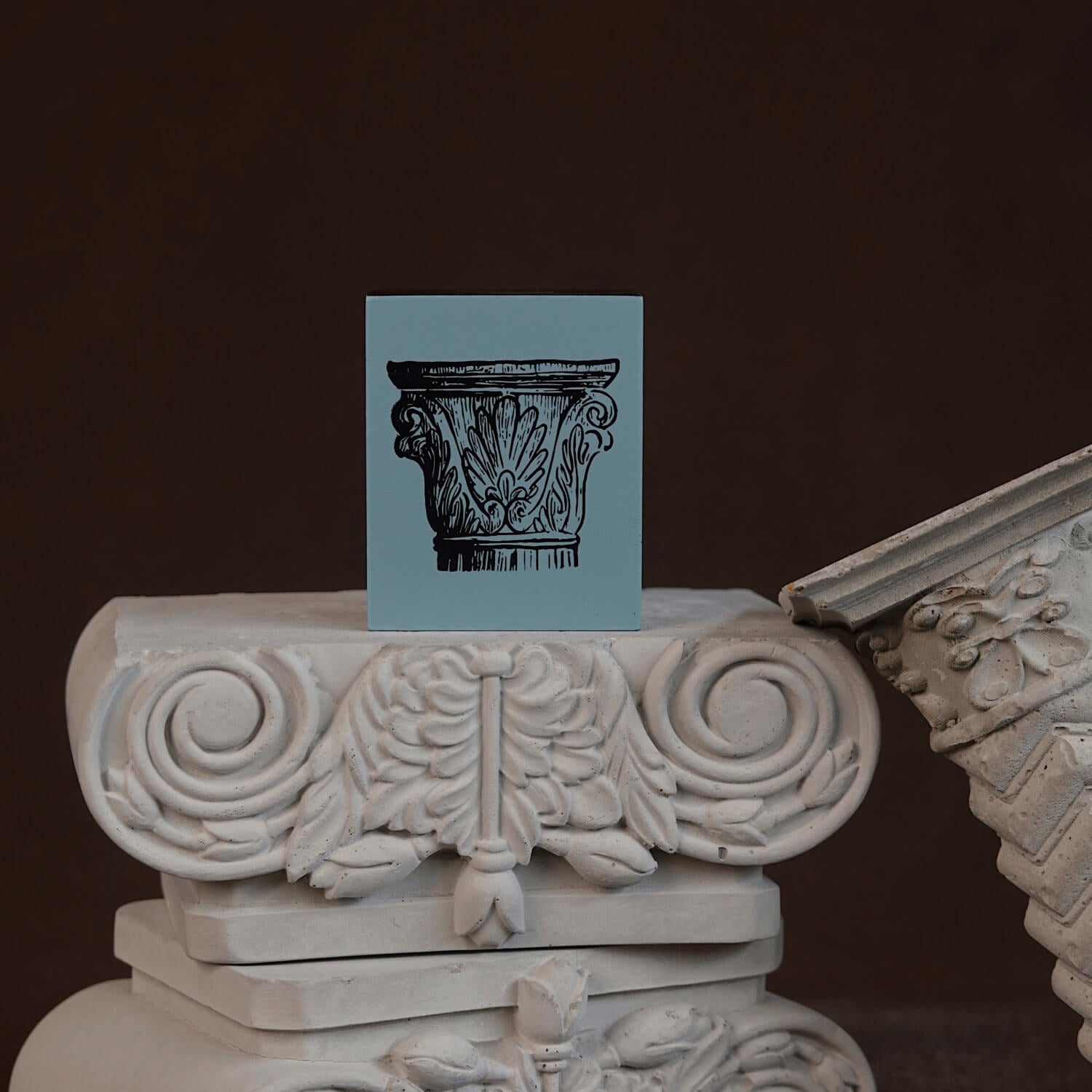Square Studio Rome Series Wooden Stamp Set – Roman Columns