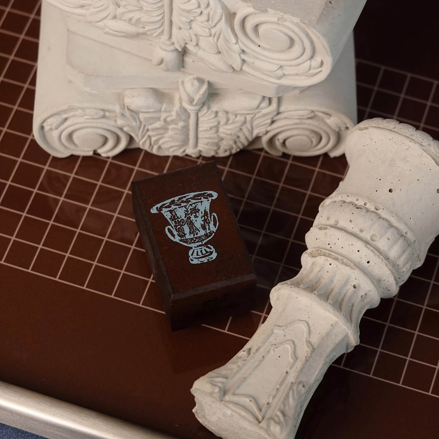 Square Studio Rome Series Wooden Stamp Set – Roman Pottery Jars