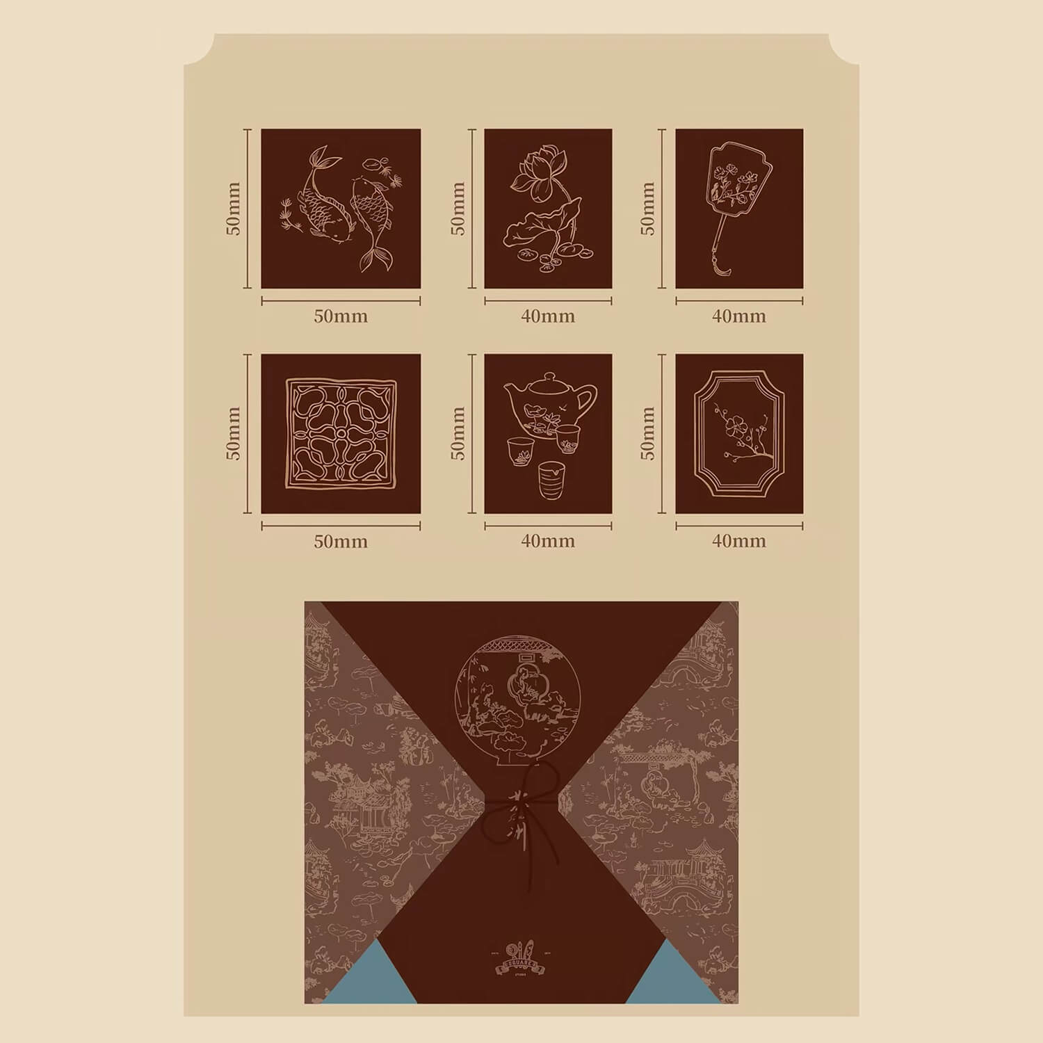 Square Studio Suzhou Collection Stamp Set