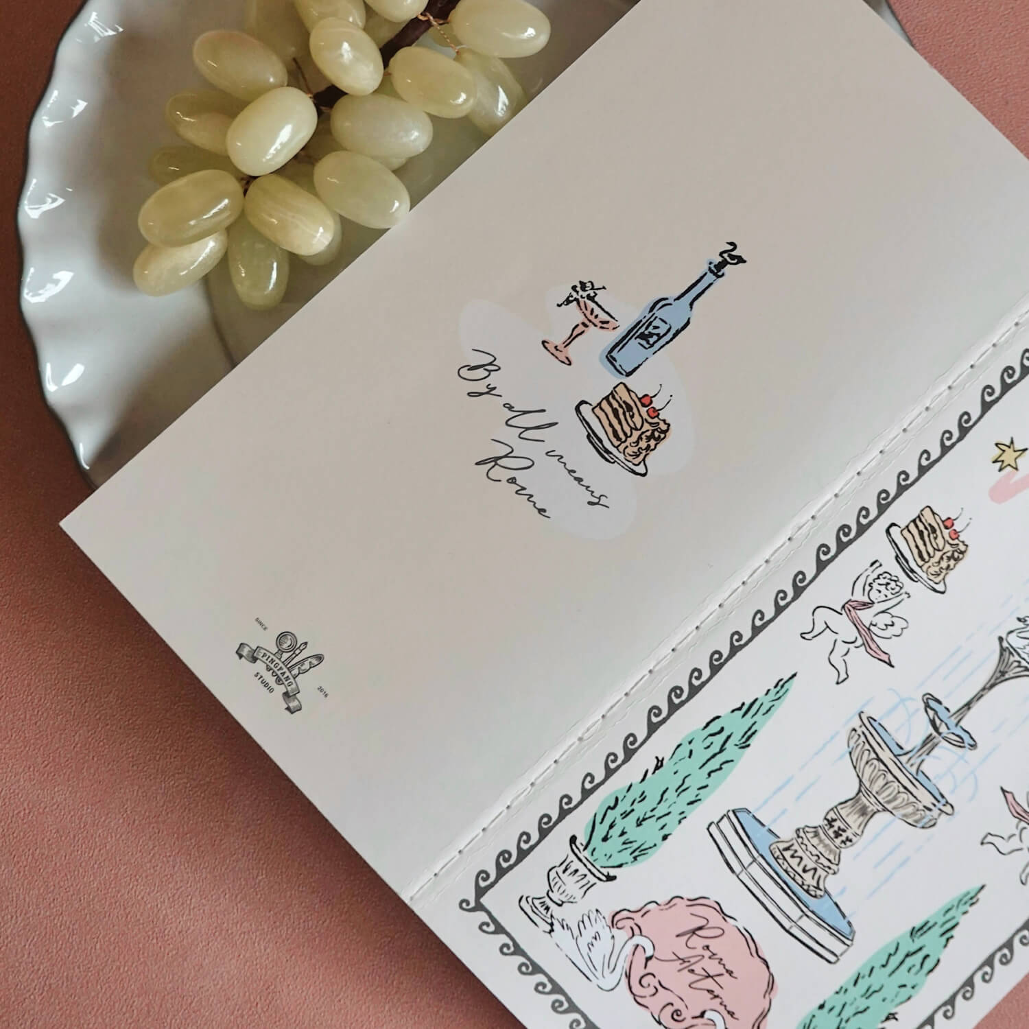 Square Studio Traveler's Notebook Insert -  Rome Series