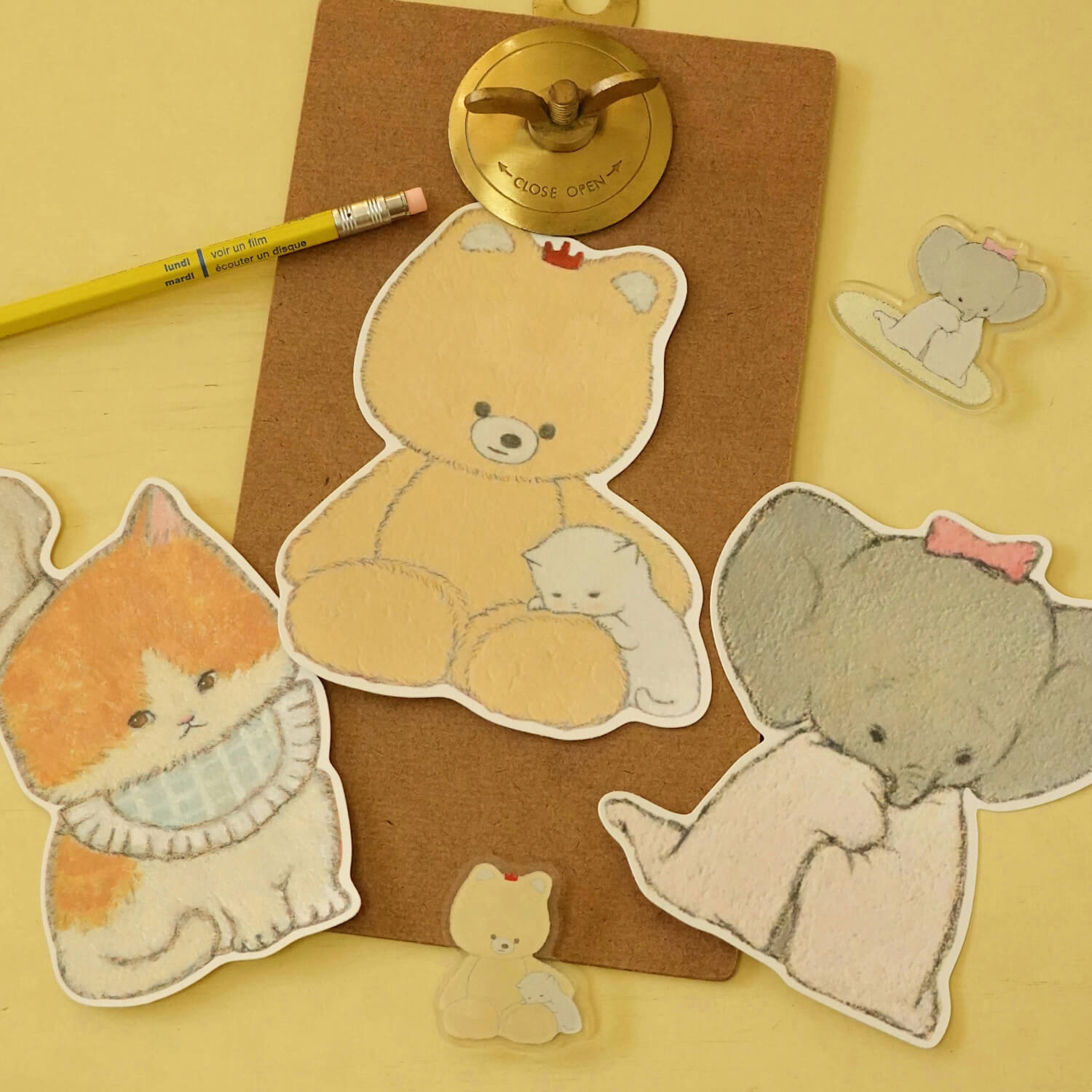 Square Studio × Pige Die-Cut Postcard
