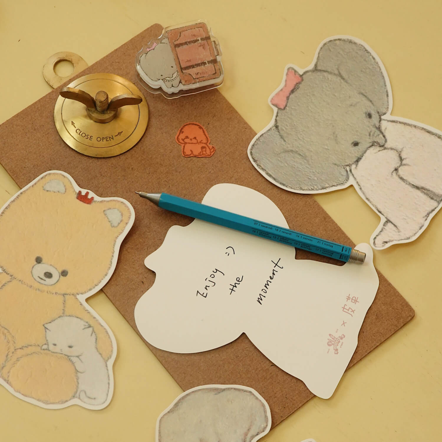 Square Studio × Pige Die-Cut Postcard