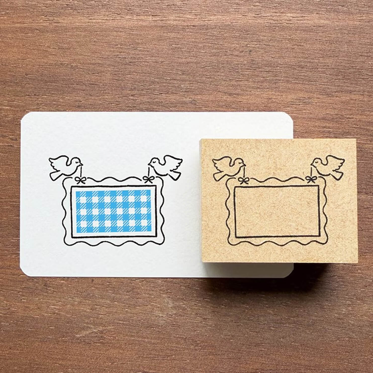 Stamp Marche Label Companion Stamp – Decorative Frame Birds