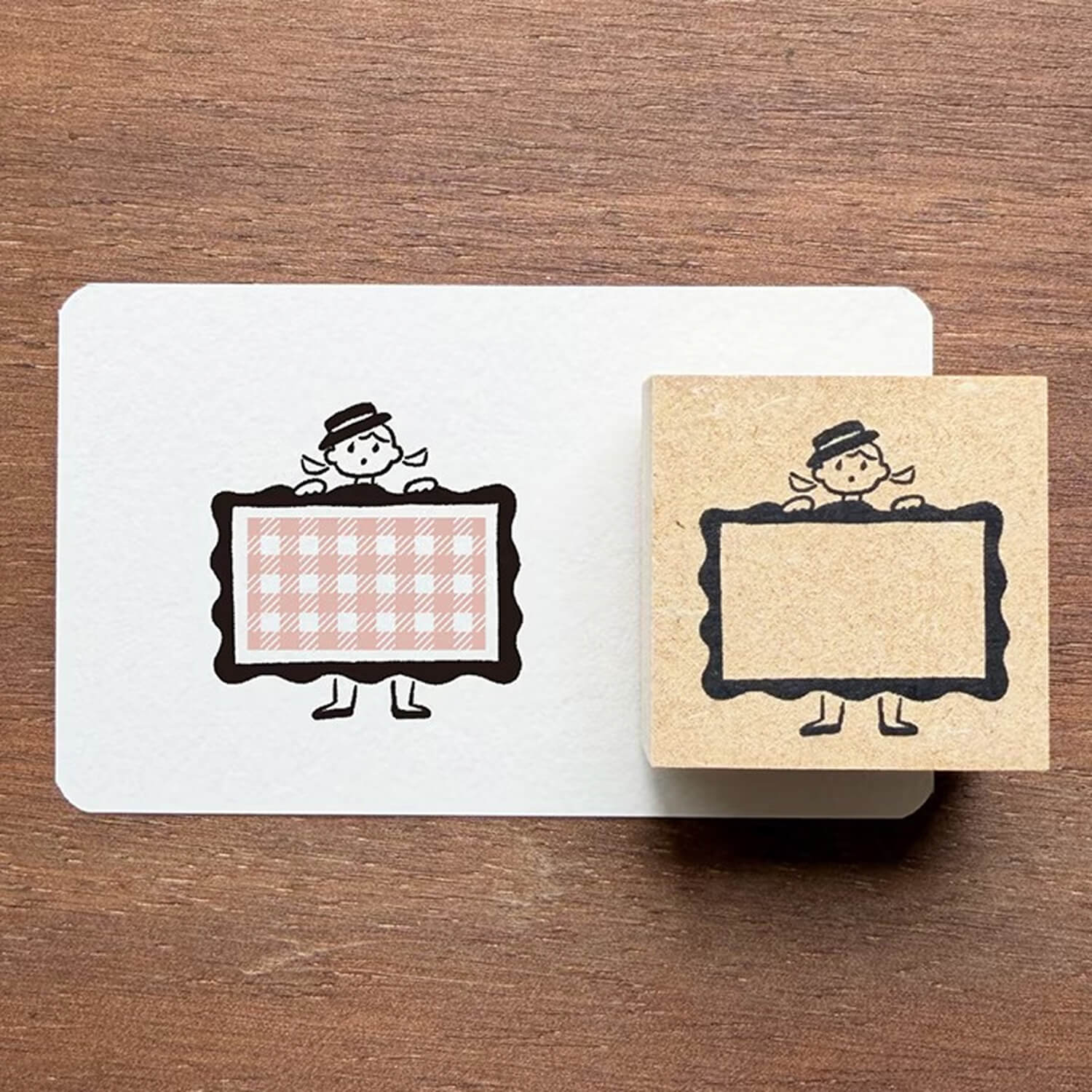 Stamp Marche Label Companion Stamp – Decorative Frame Girl