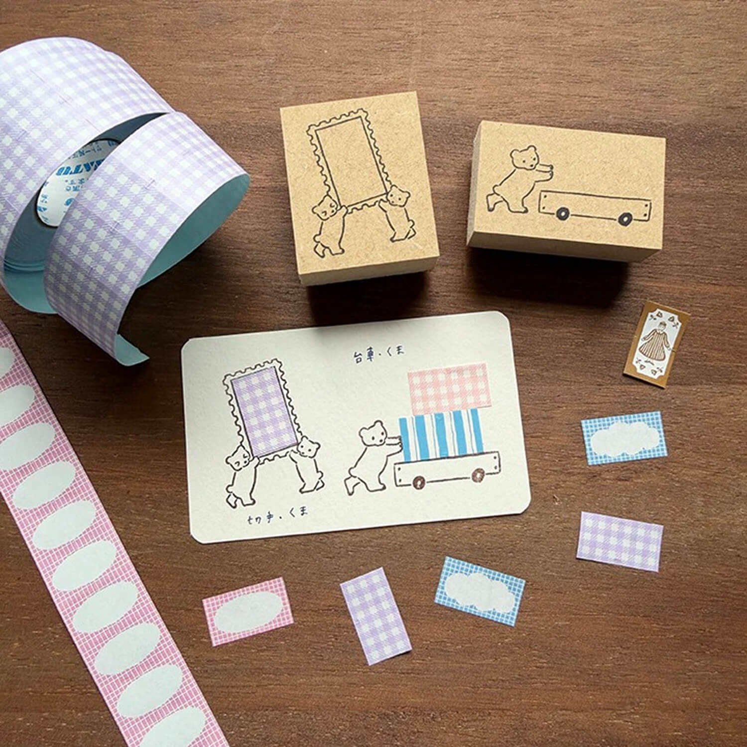 Stamp Marche Label Companion Stamp – Postage Frame Bears