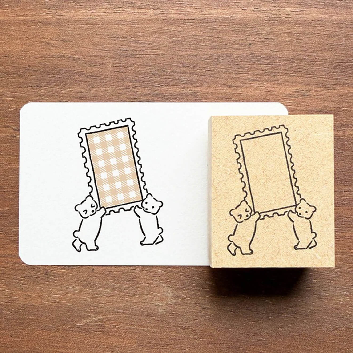 Stamp Marche Label Companion Stamp – Postage Frame Bears