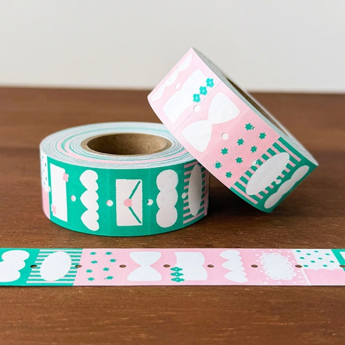 Stamp Marche Label Stickers – POPMix Green × Pink