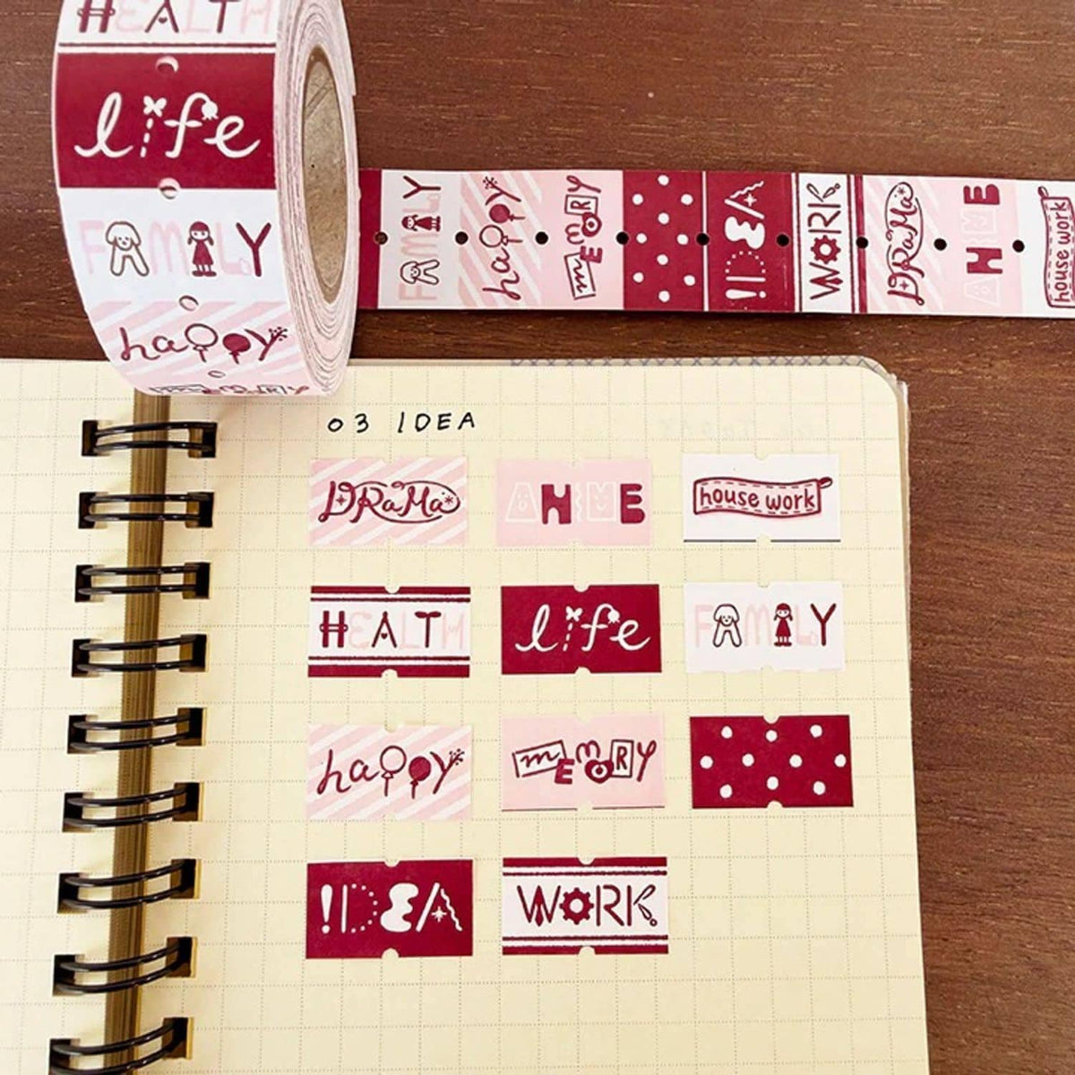 Stamp Marche Label Stickers – Typography Headings IDEA