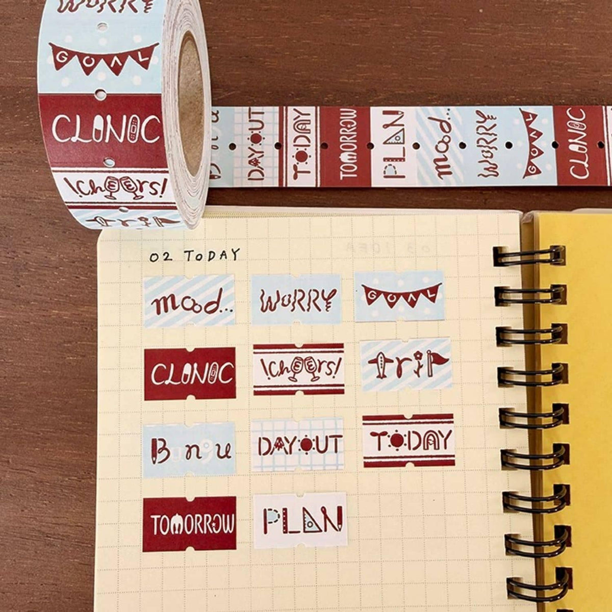 Stamp Marche Label Stickers – Typography Headings TODAY