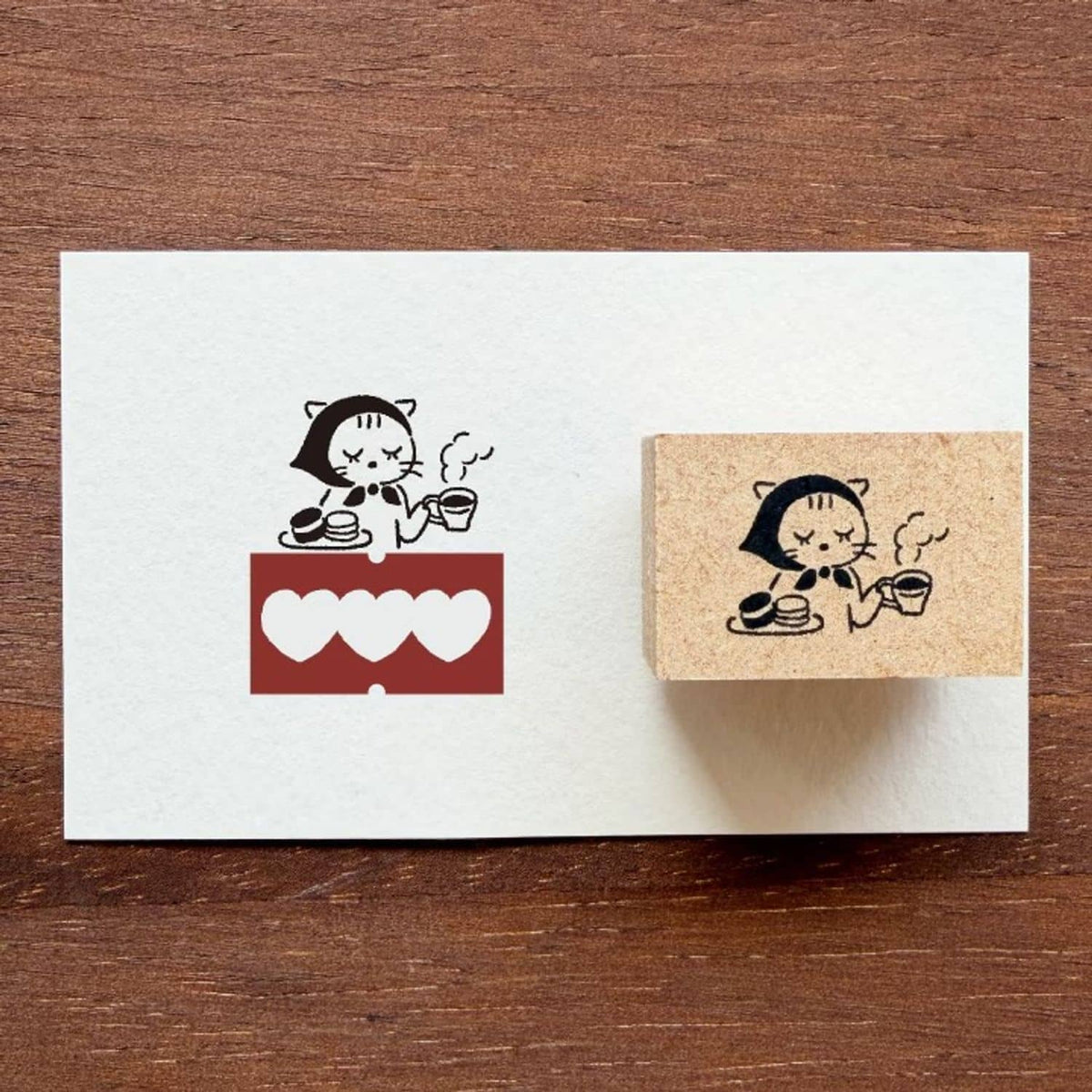 Stamp Marche Stamp – Labetomo Afternoon Scarf Cat