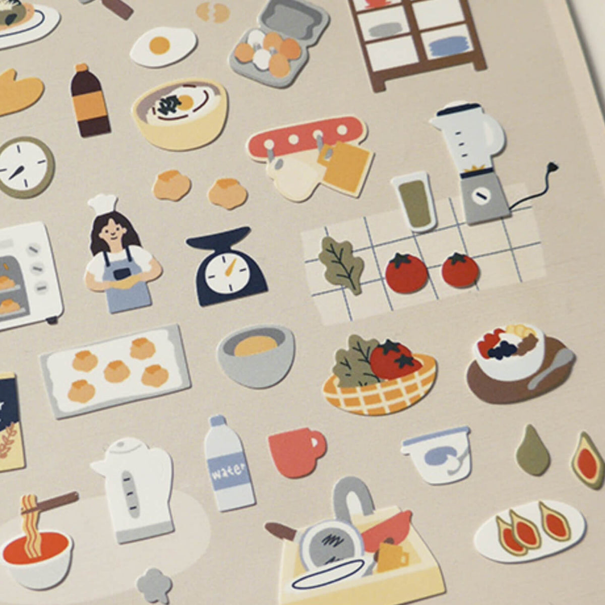 Suatelier Daily Deco Stickers – Vlog Cooking