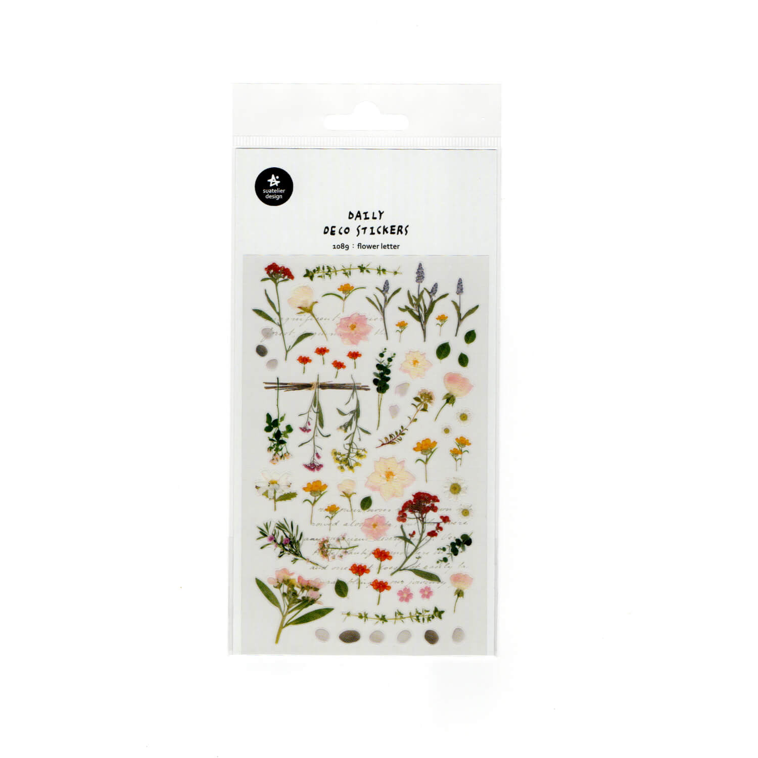 Suatelier Sticker Sheet – Flower Letter