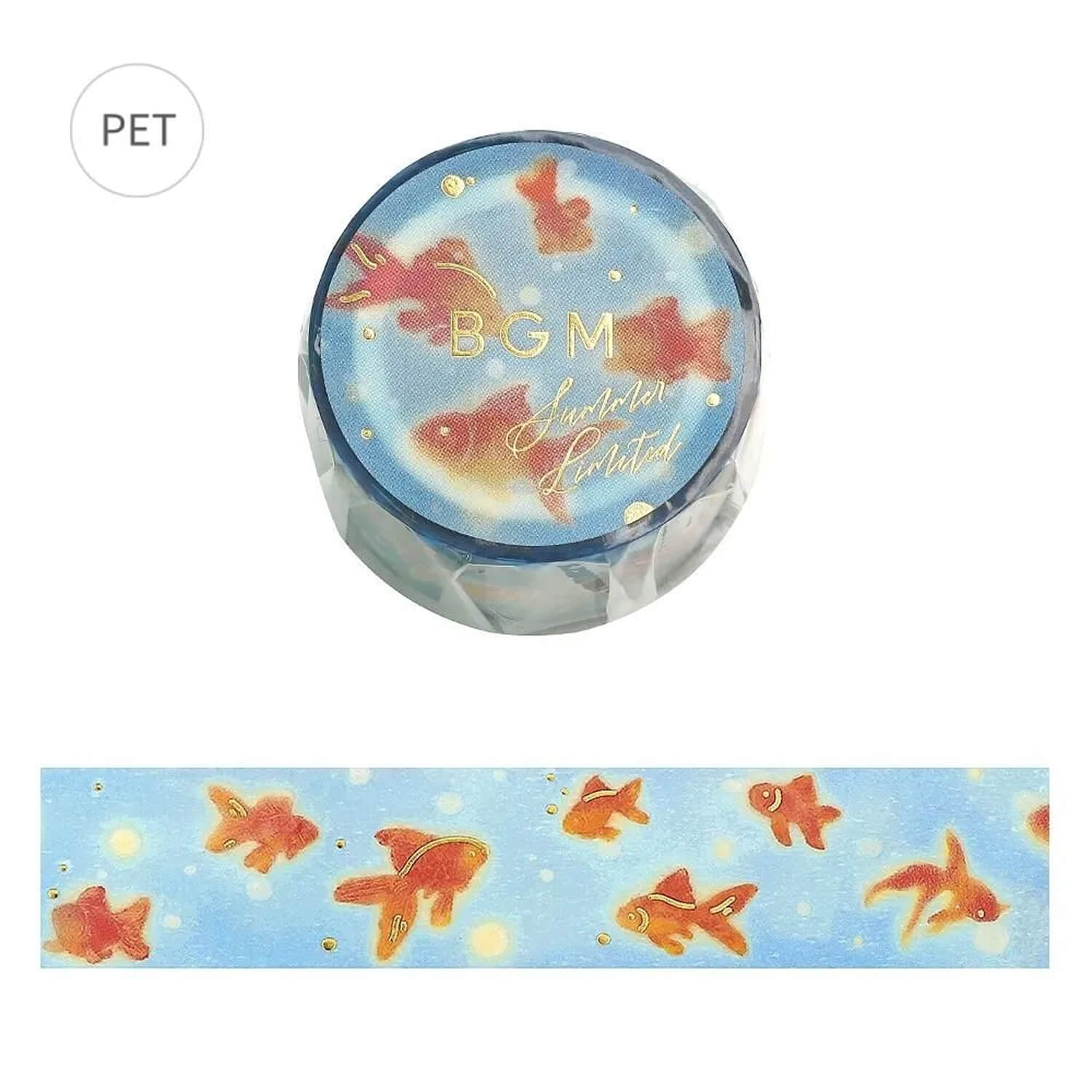 (Summer Limited) BGM Foil Masking Tape – Shimmering Goldfish