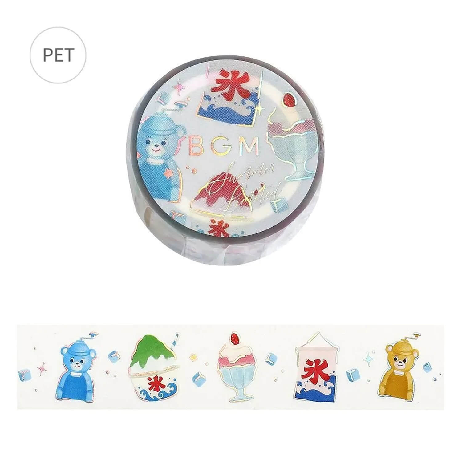 (Summer Limited) BGM Foil Masking Tape – Summer Shaved Ice