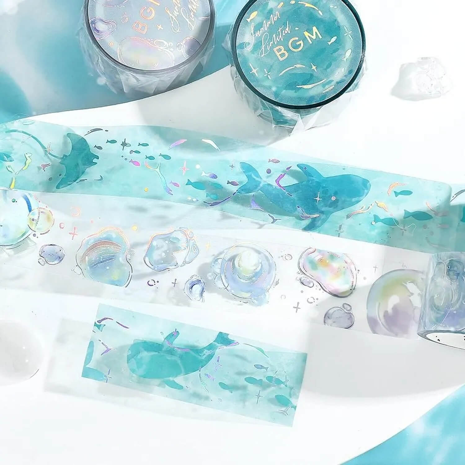 (Summer Limited) BGM Foil Masking Tape – Wave Shadows