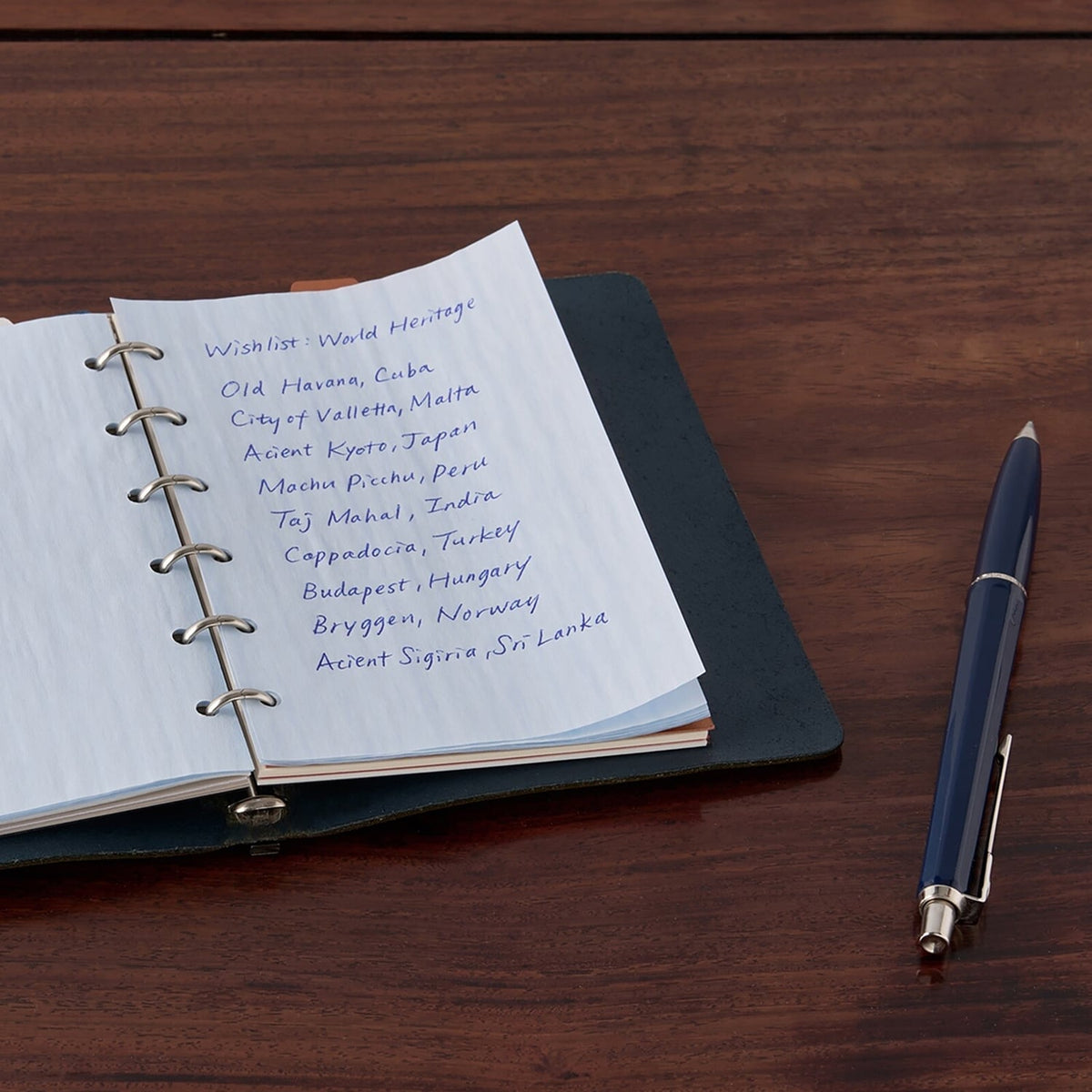 TAKEO Mini 6 Planner Refills – Onion Skin, Pale Blue